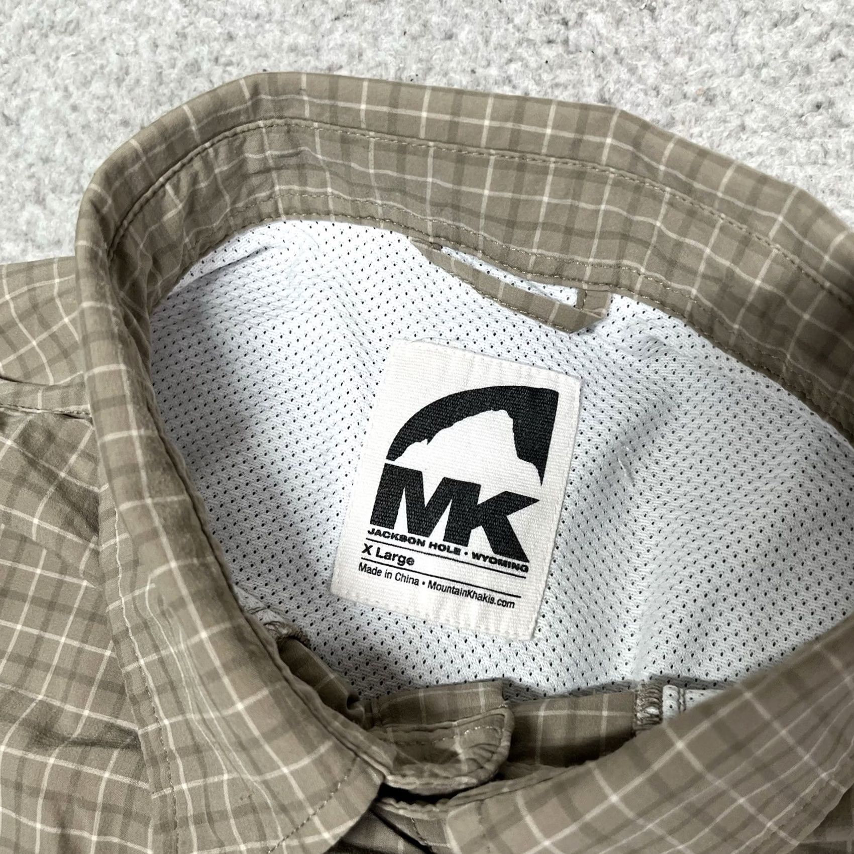 Mountain Khakis Mountain Khakis Shirt Mens XL Brown Plaid Button-Down Lightweight Vented Cotton Nylon Spandex Size US XL / EU 56 / 4 - 2 Thumbnail