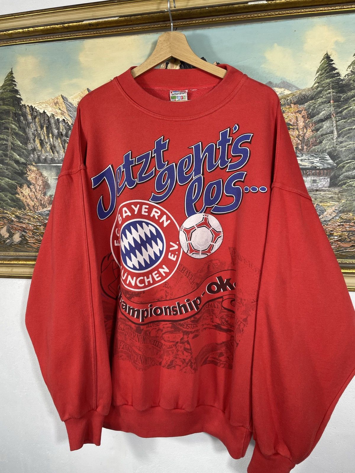Other Retro Bayern Munich Soccer Crewneck Baggy Loose Boxy Size US XXL / EU 58 / 5 - 4 Thumbnail