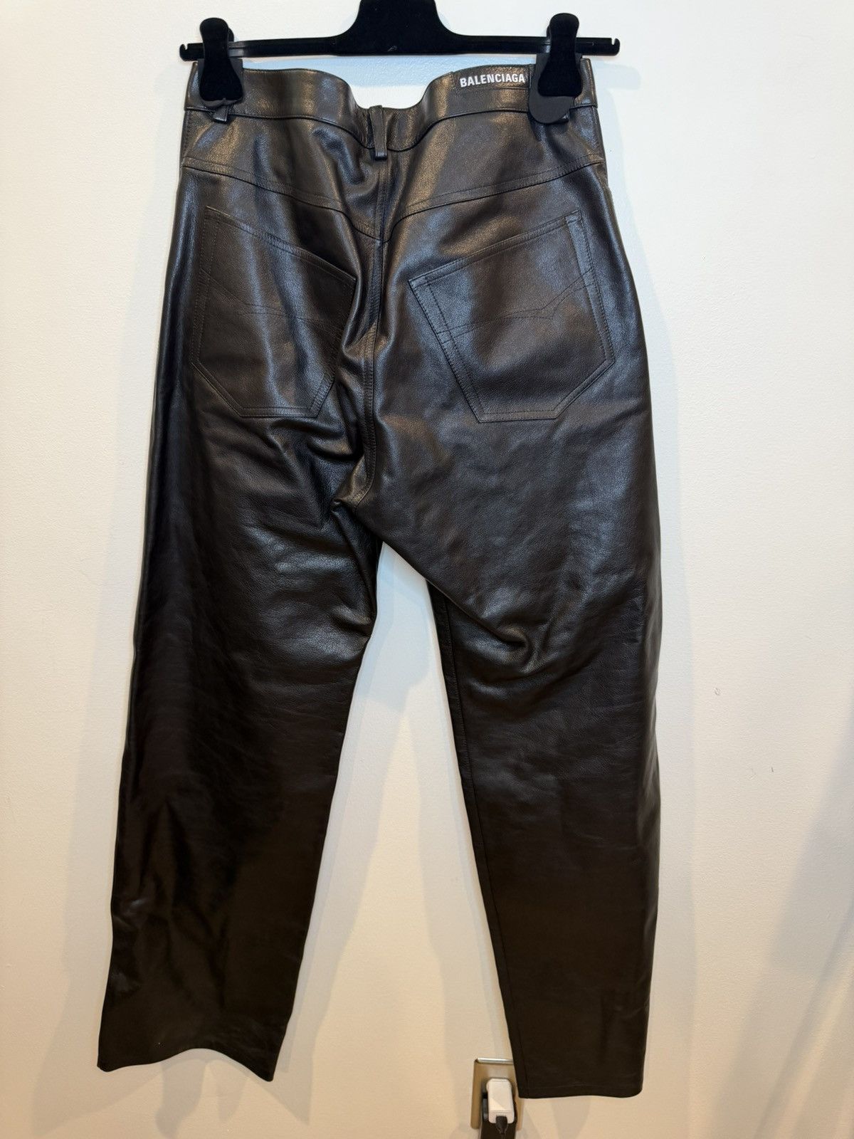 Balenciaga Balenciaga Soft Matte Leather Pants Size US 31 - 4 Thumbnail