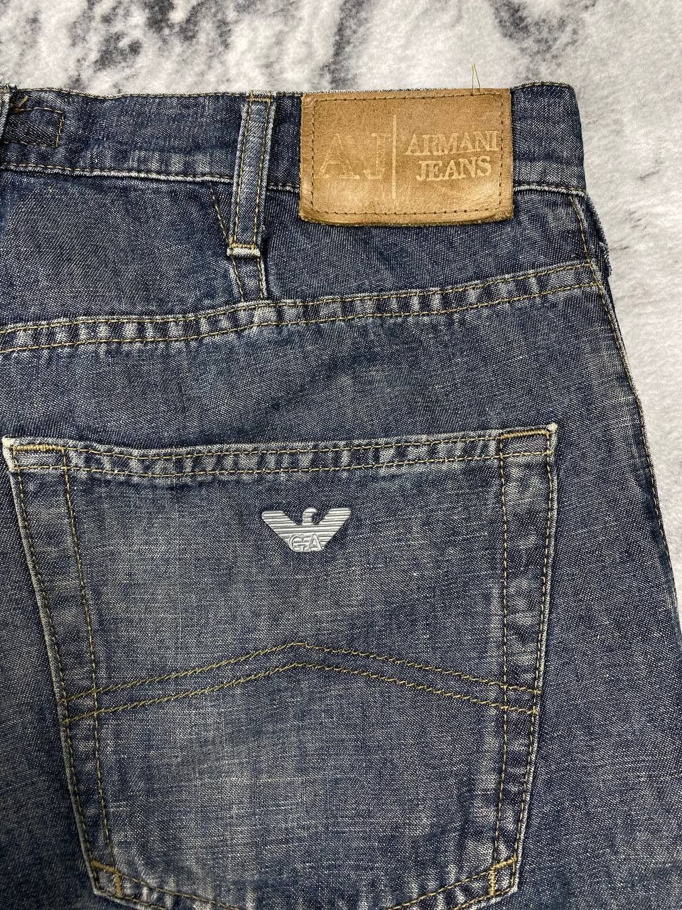 Armani Vintage Armani Big Logo Denim Jeans Men Size 31 Blue Size US 31 - 2 Thumbnail