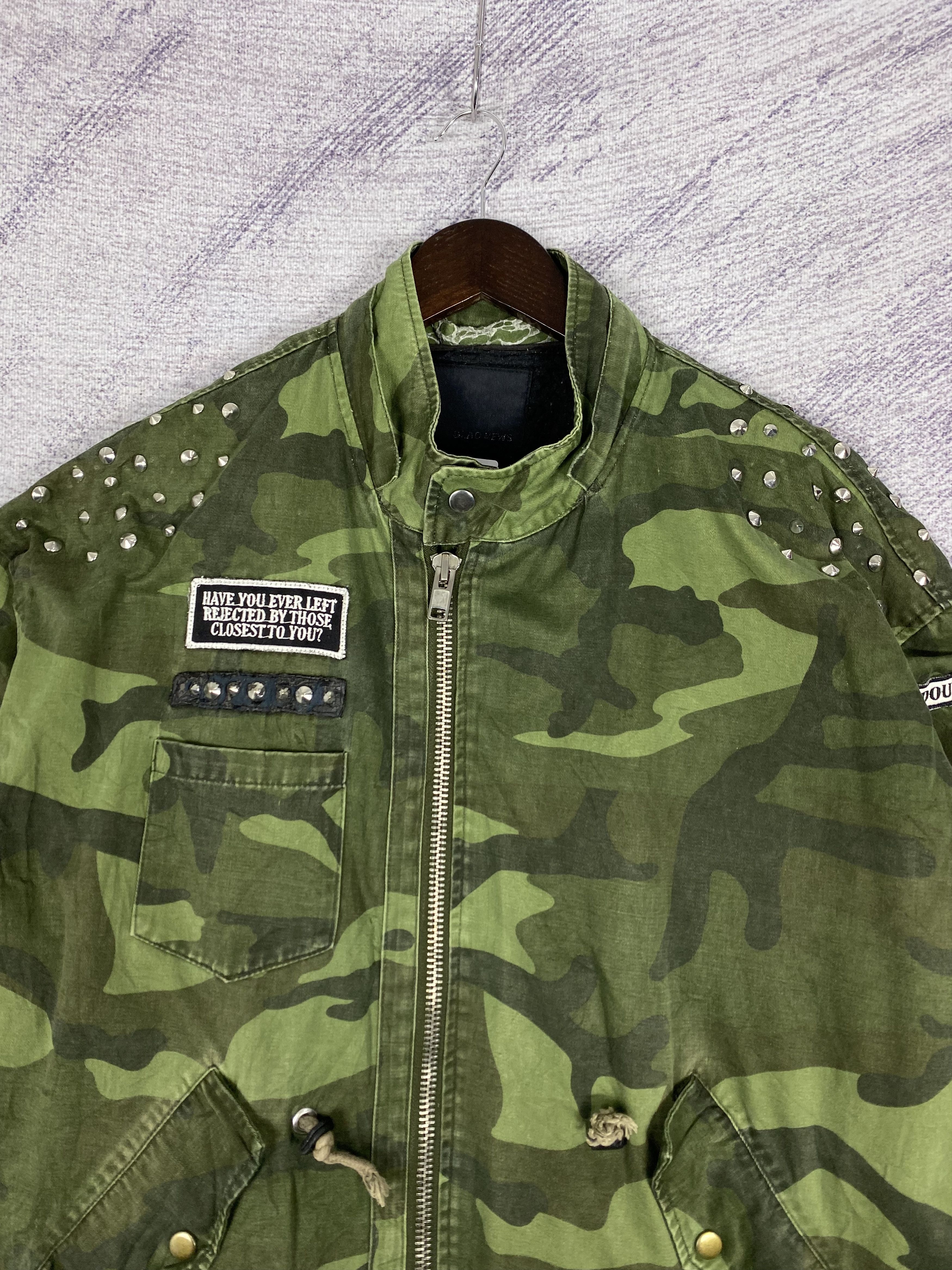 Japanese Brand Vintage Glad News Camo Zip Up Jacket Size US L / EU 52-54 / 3 - 2 Thumbnail