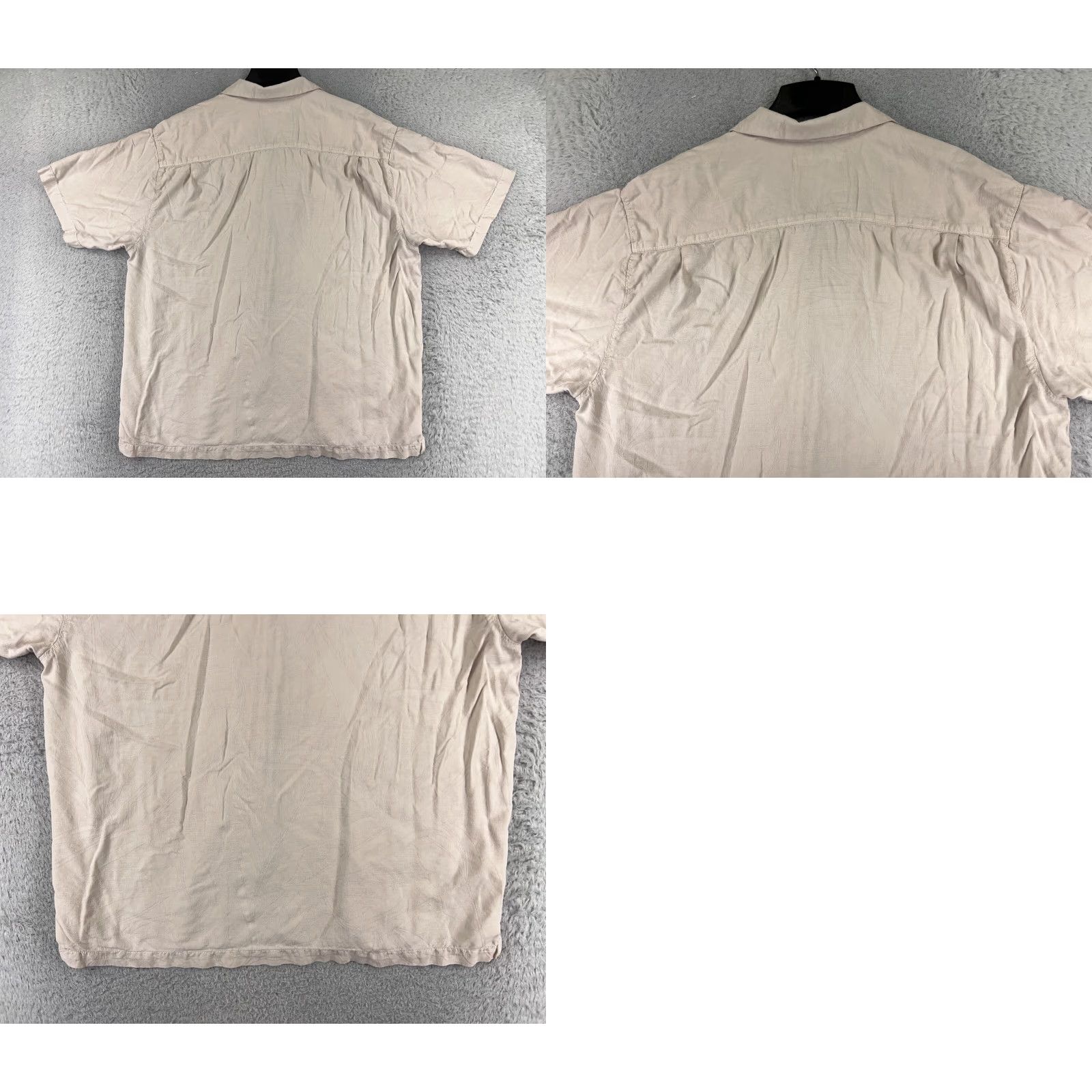 Tommy Bahama Tommy Bahama Shirt Men XL Beige Floral 100% Silk Button Up Camp Aloha Beach Vacation Resort Shirt Mens Silk Button-Up Size US XL / EU 56 / 4 - 9 Thumbnail