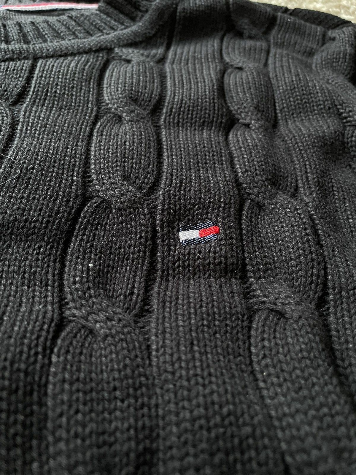 Tommy Hilfiger × Vintage Vintage Tommy Hilfiger Cable Knit Sweatshirt Size US M / EU 48-50 / 2 - 4 Thumbnail