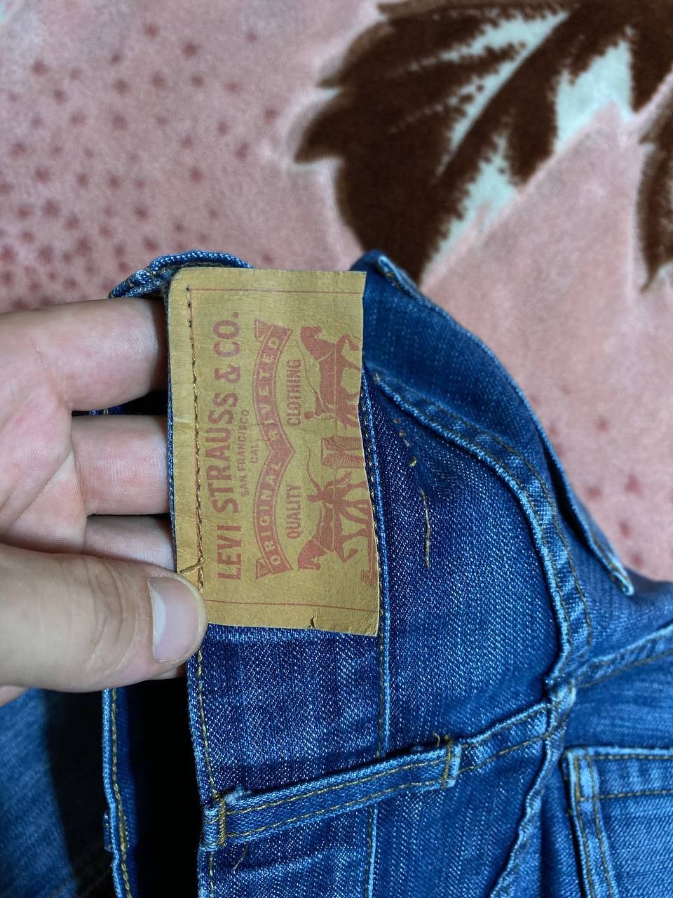 Levi's × Vintage Crazy vintage 90’s Levi’s 514 faded denim jeans workwear Size US 32 / EU 48 - 3 Thumbnail