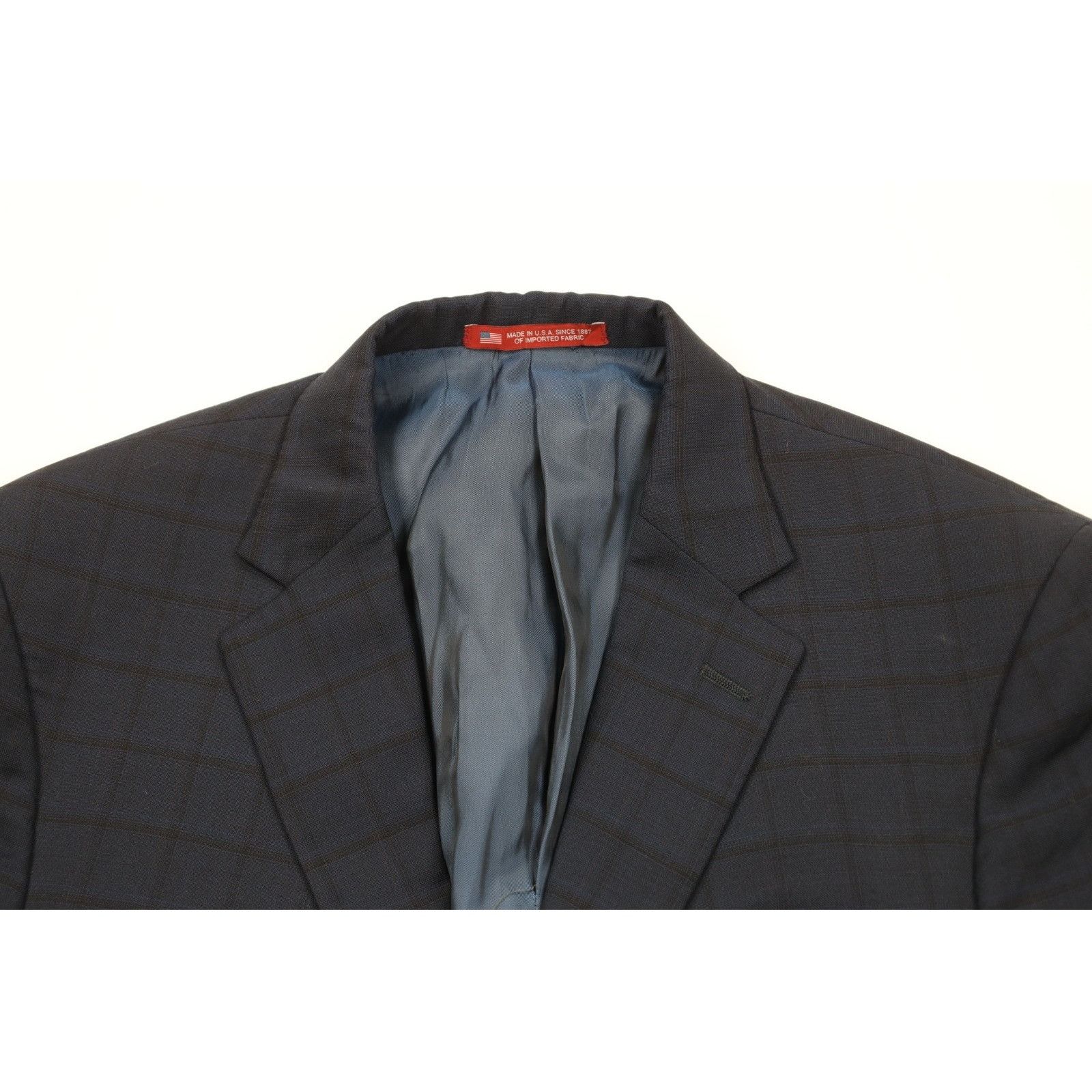 Vintage Vintage 90s Streetwear Wool 2 Piece Suit Plaid Size 42L - 3 Thumbnail