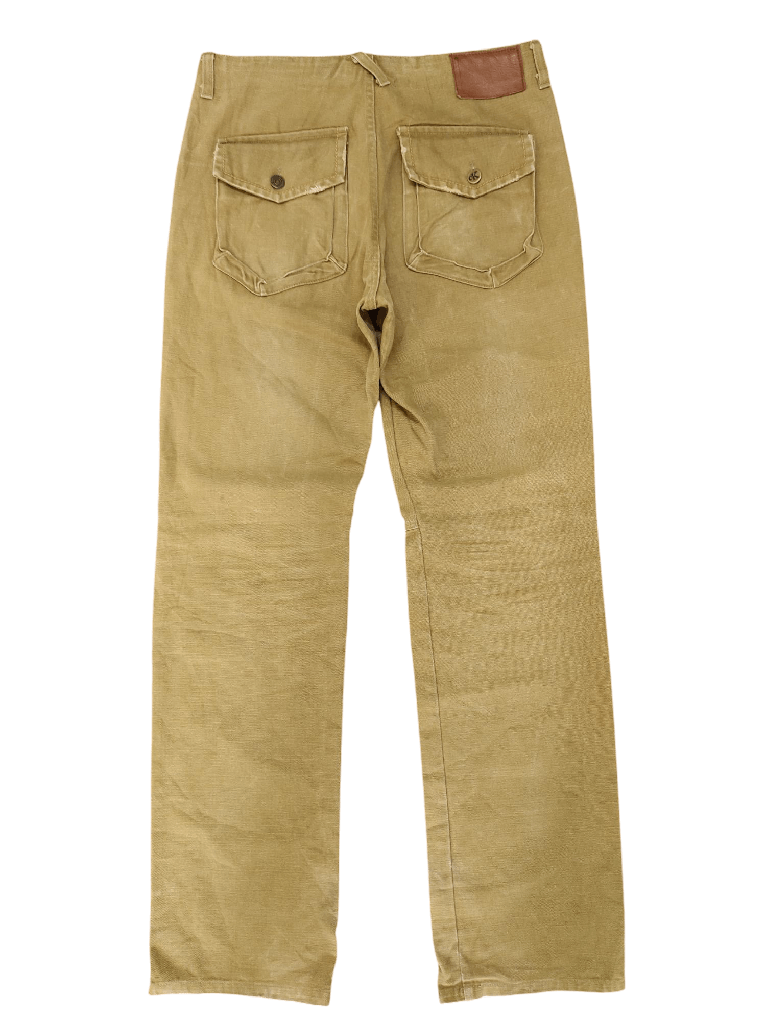 Comme des Garcons × Undercover Global Work Japan Duck Cotton Distress Faded Denim Pants Size US 30 / EU 46 - 9 Thumbnail