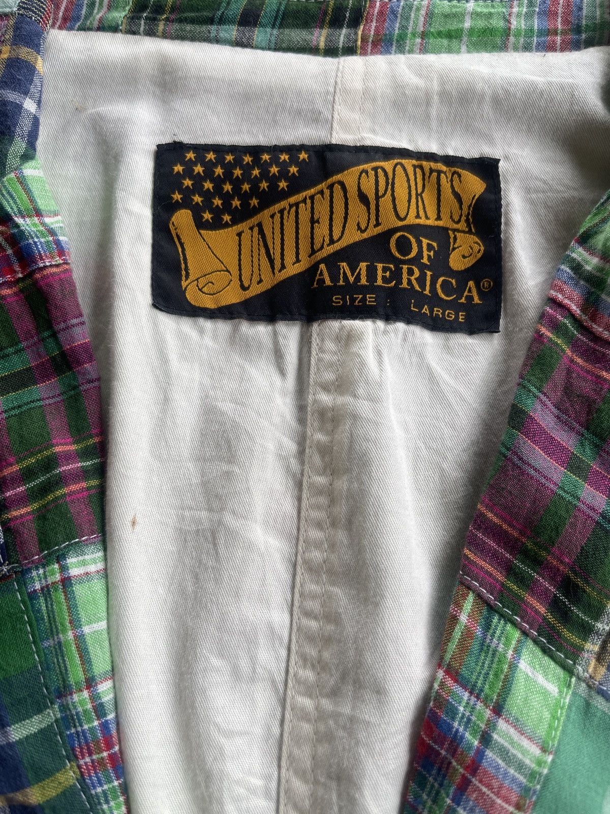 Japanese Brand Multicolor Green Tartan Patchwork Jacket coat Size US M / EU 48-50 / 2 - 10 Thumbnail
