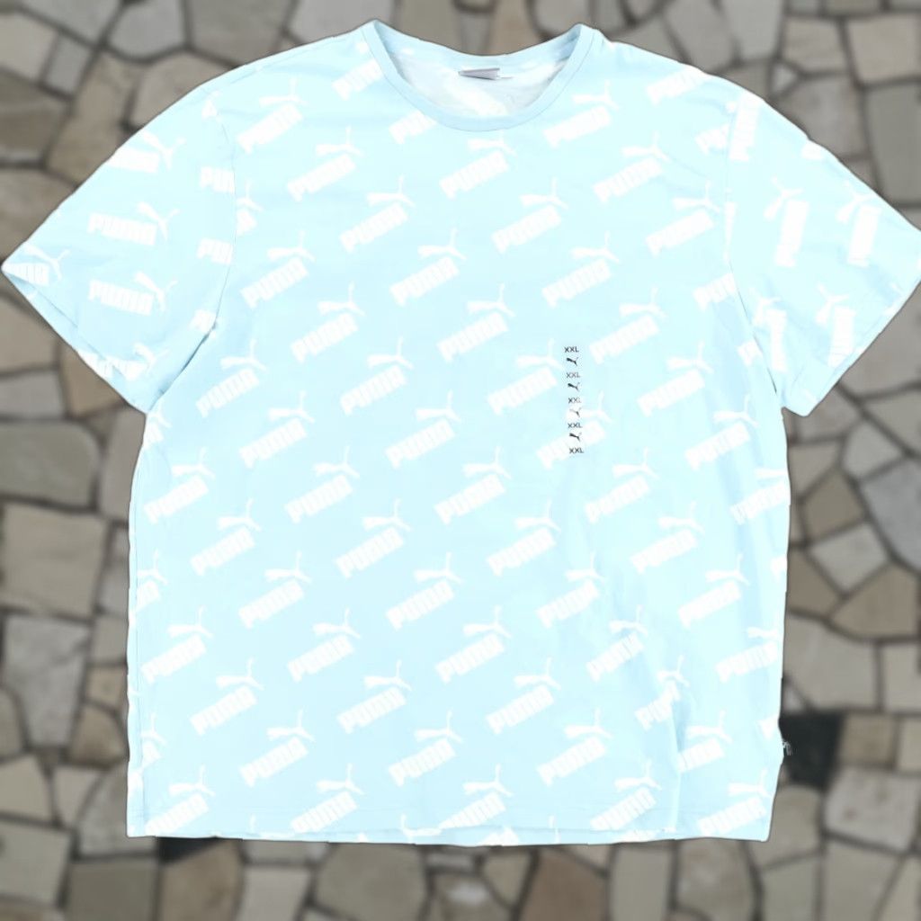 Puma Puma All Over Print T-Shirt Blue Men's 2XL Shirt Regular Men’s 2XL Blue All Over Print T-Shirt Puma Size US XXL / EU 58 / 5 - 1 Thumbnail