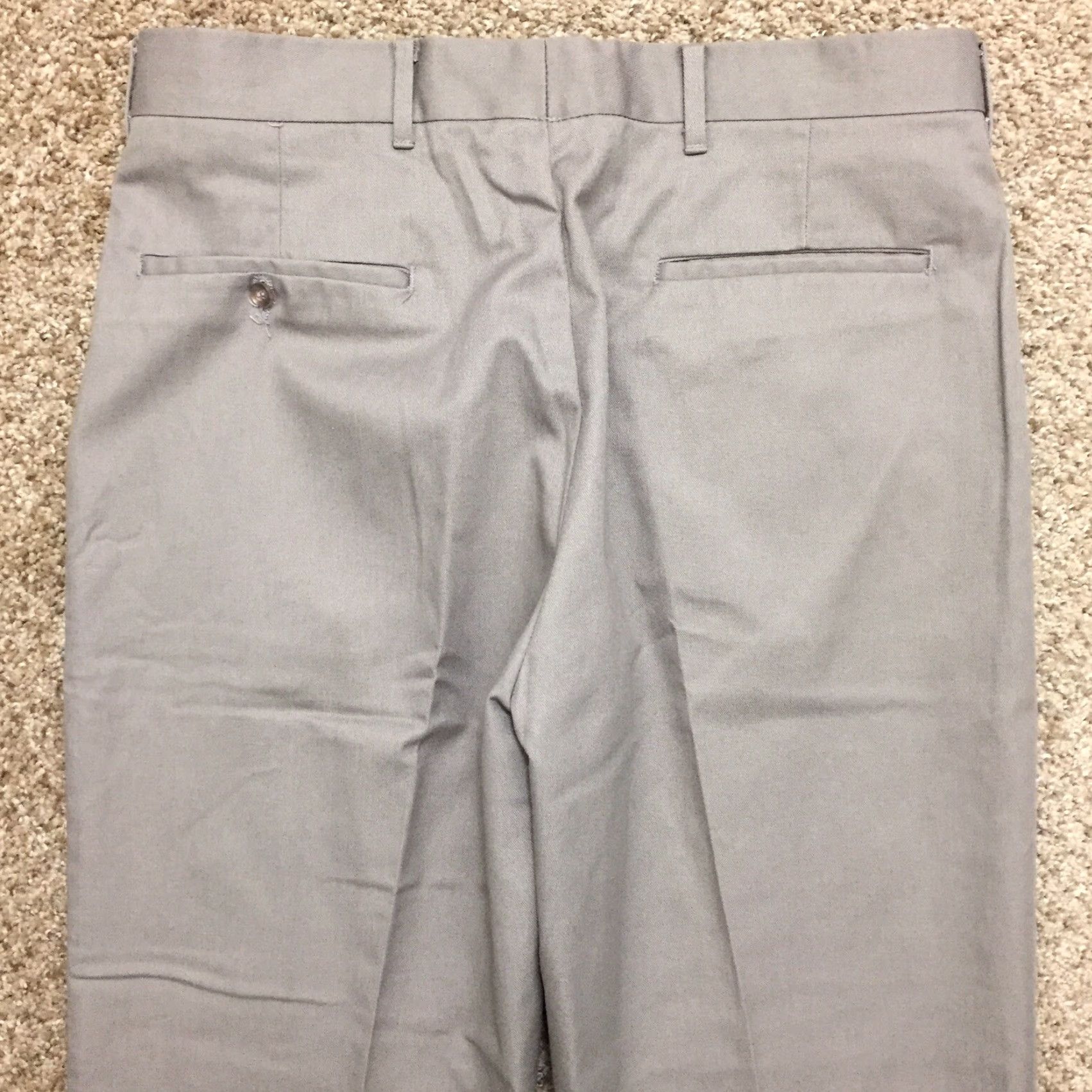 Vintage Knightsbridge Dress Pants Mens 32x32 Gray Flat Front USA Dress Pants Men 32 Gray Cotton Blend Flat Front Flats Front Pants Mens USA 32x32 Size US 32 / EU 48 - 5 Thumbnail