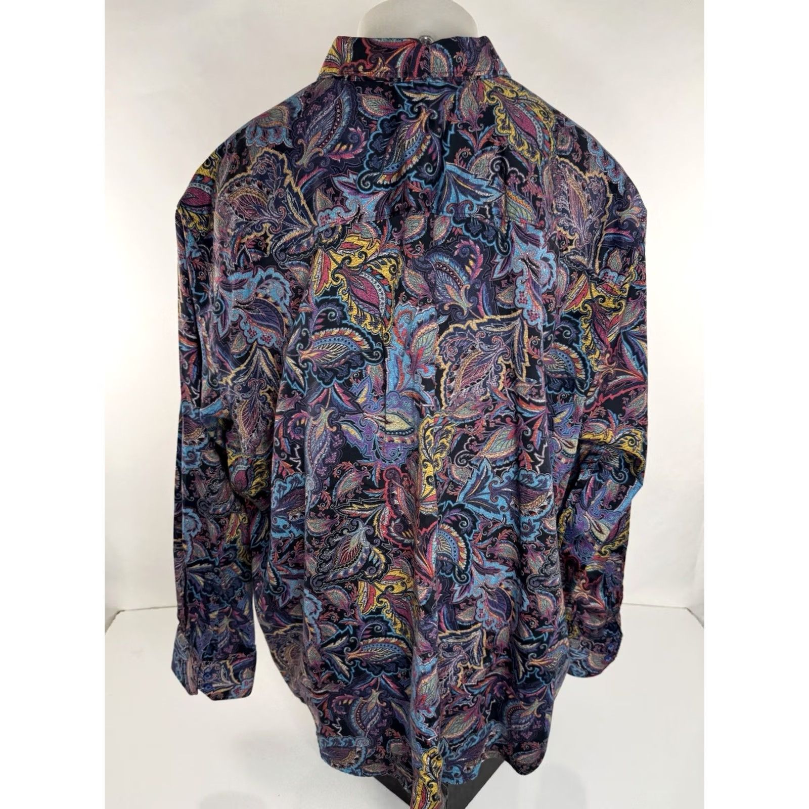 Robert Graham Robert Graham Paisley Print Colorful Mens 3XL Shirt Long Sleeve Button-Up Multicolor Colorful 90s Mens B5B Size US XXL / EU 58 / 5 - 3 Thumbnail