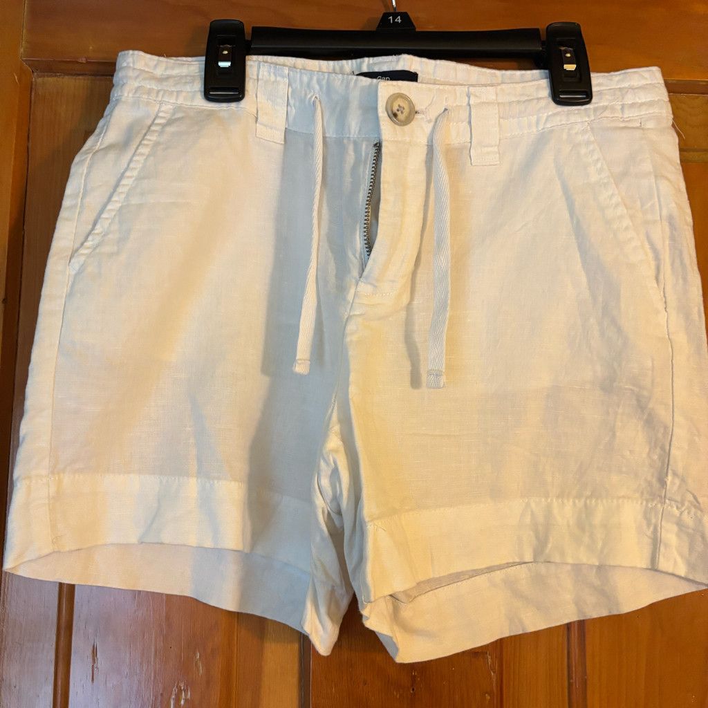 Gap GAP white Linen Shorts Size 25" / US 0 / IT 36 - 1 Thumbnail