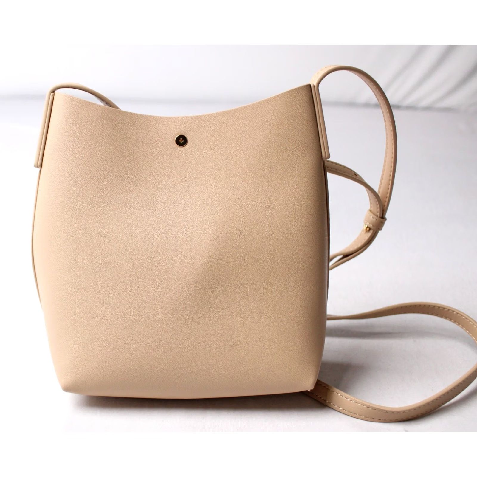 Vintage Samara Women's Vegan Leather Bag Bucket Style Shoulder Bag CL8 Pink OSFM Size ONE SIZE - 4 Thumbnail