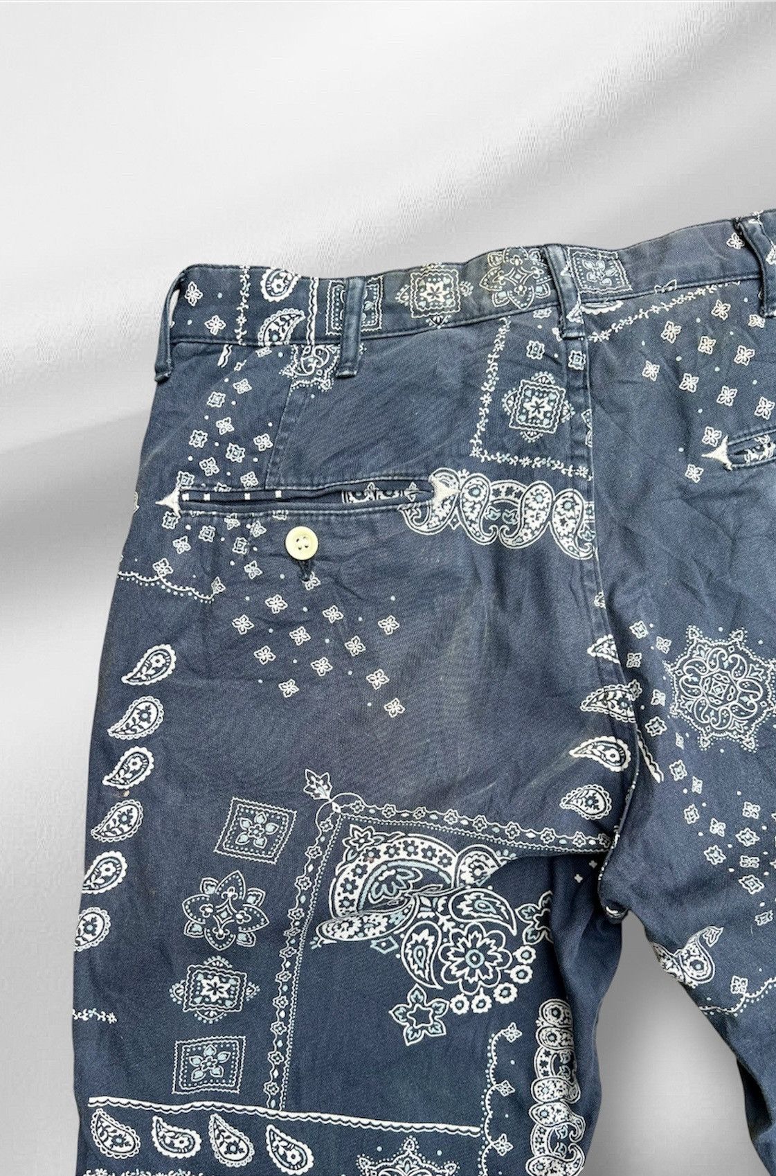 Japanese Brand × Kapital × Spellbound Vintage Spellbound DMG Japan Bandana Navy Mens Size US 30 / EU 46 - 13 Thumbnail