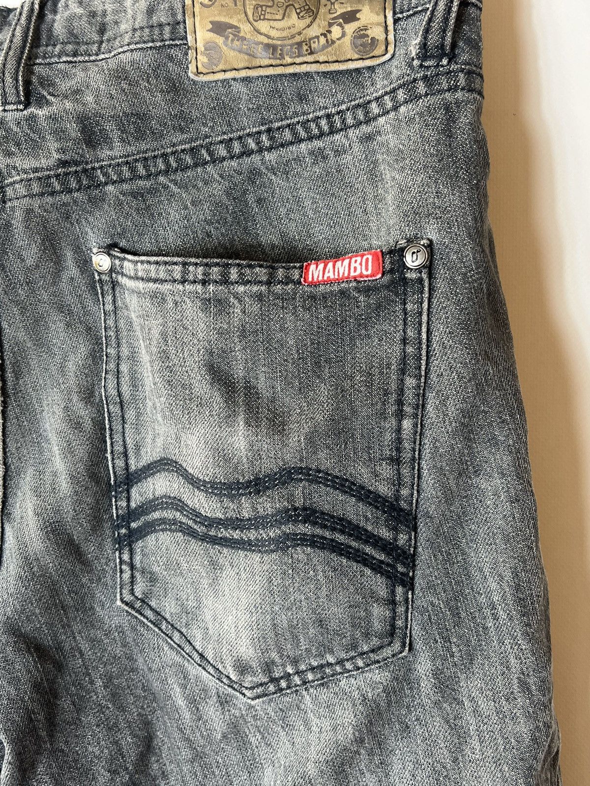 Mambo × Vintage Mambo vintage gray denim shorts Size US 34 / EU 50 - 3 Thumbnail