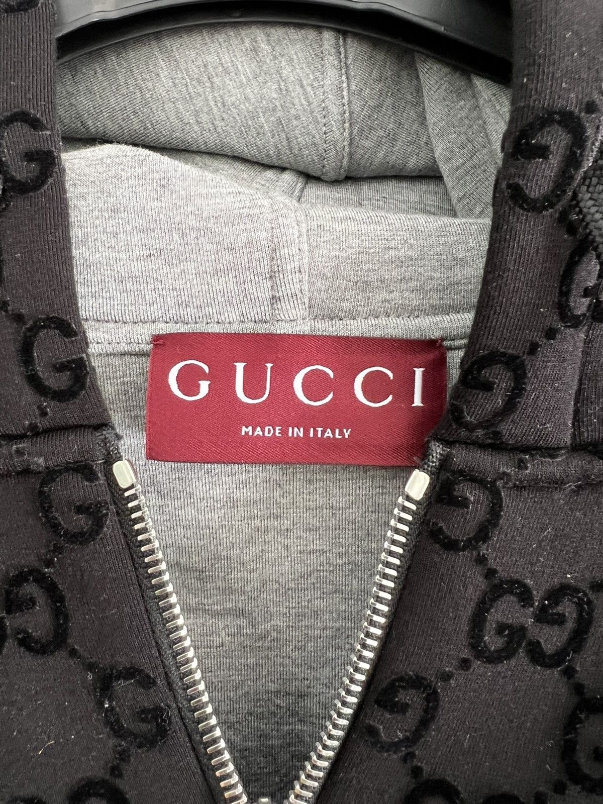 Gucci Deadstock Gucci Printed AllOver Printed Jersey Zipped Hoodie Size US M / EU 48-50 / 2 - 6 Thumbnail