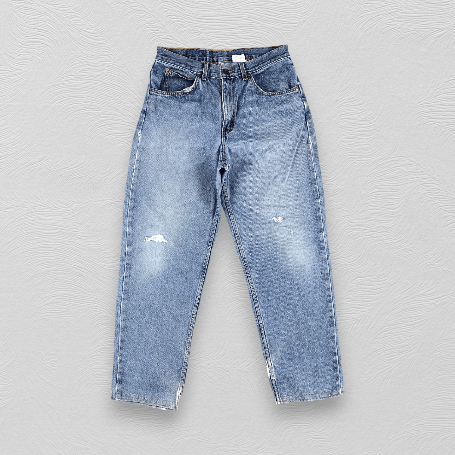 Levi's Vintage Levi's 505 Jeans Orange Tab Distress Denim KJ866 Size US 31 - 1 Thumbnail