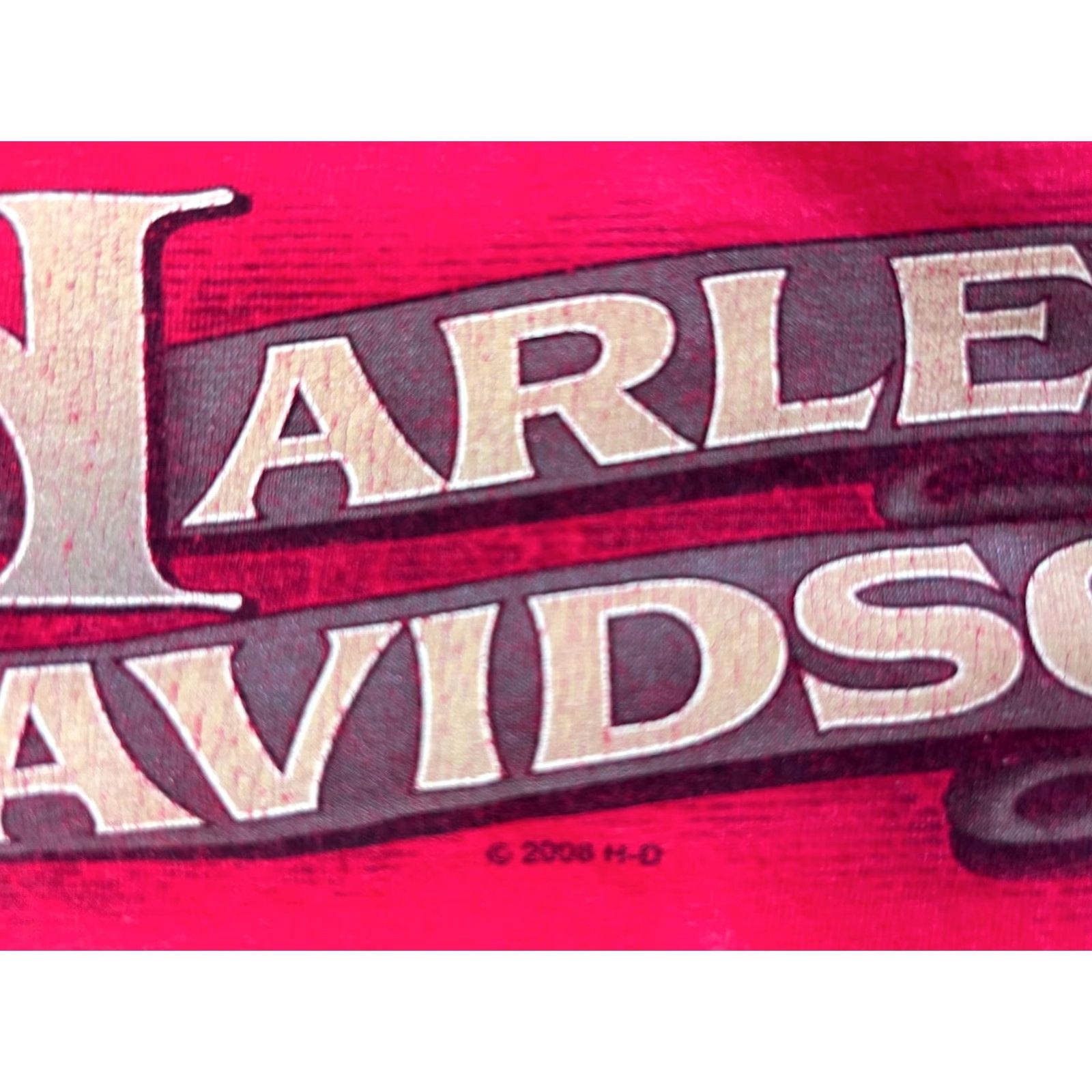 Harley Davidson Harley-Davidson T-Shirt Men’s Vintage 2008 Bakersfield California Double-Sided XL Red California Size US XL / EU 56 / 4 - 5 Thumbnail