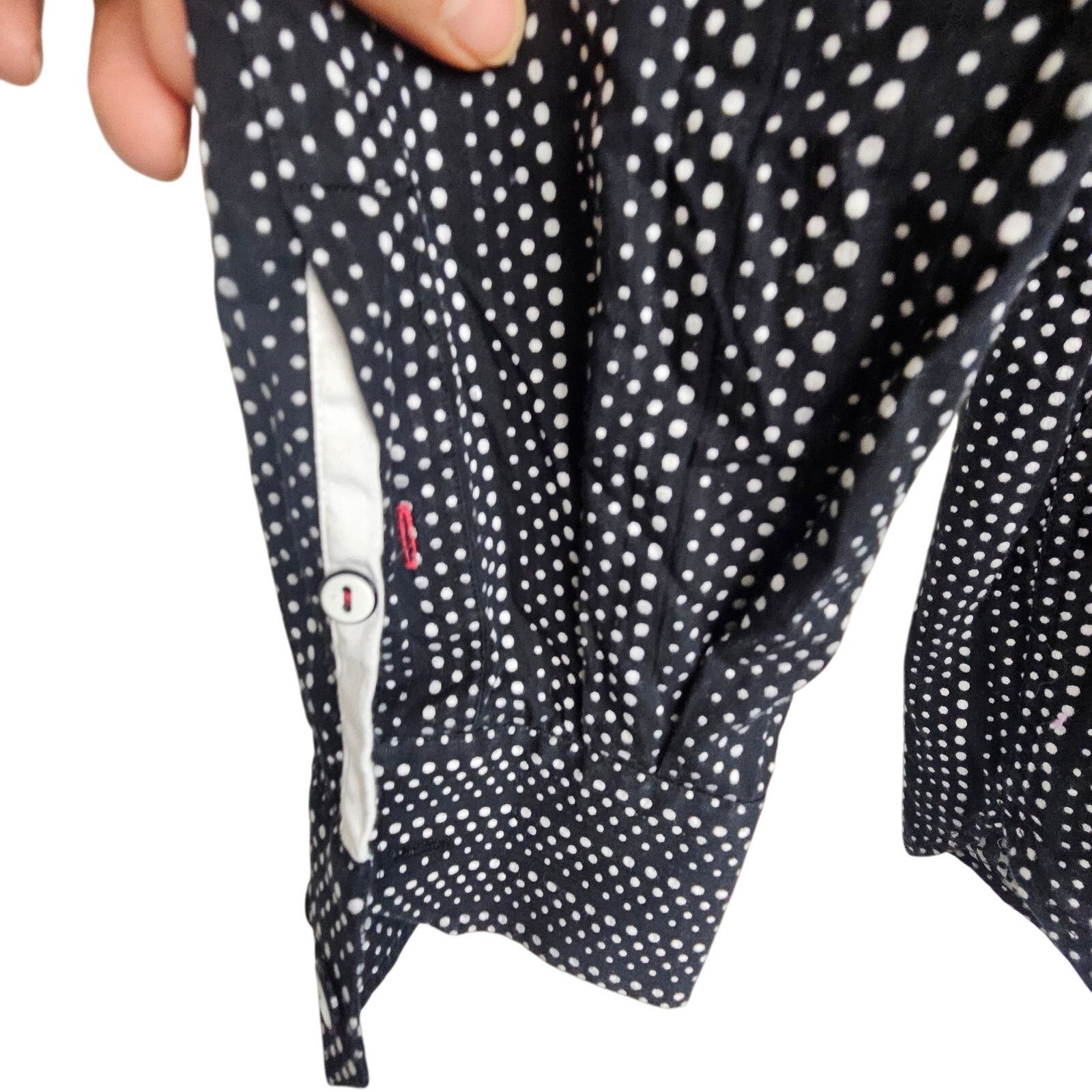Luchiano Visconti Luchiano Visconti Black Geometric Polka Dot Shirt All Over Size US XXL / EU 58 / 5 - 4 Thumbnail