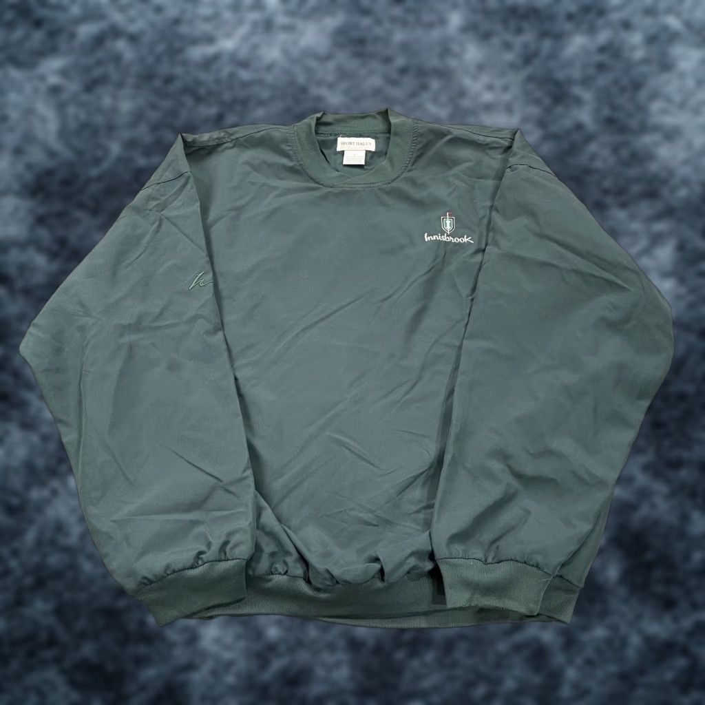 VINTAGE Innisbrook Sport Haley Jacket Mens Large Green Windbreaker Logo 90s Golf Lightweight Softshell