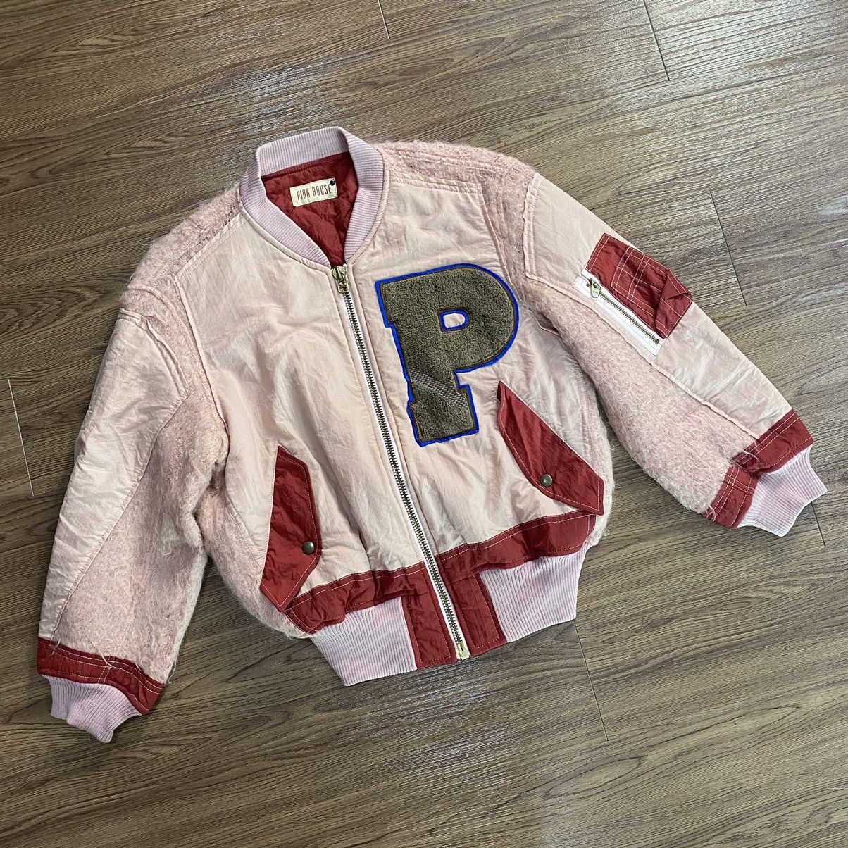 Pink House Pink House Hybrid Wool Nylon Bomber Jacket Vintage 80s Size US M / EU 48-50 / 2 - 1 Thumbnail