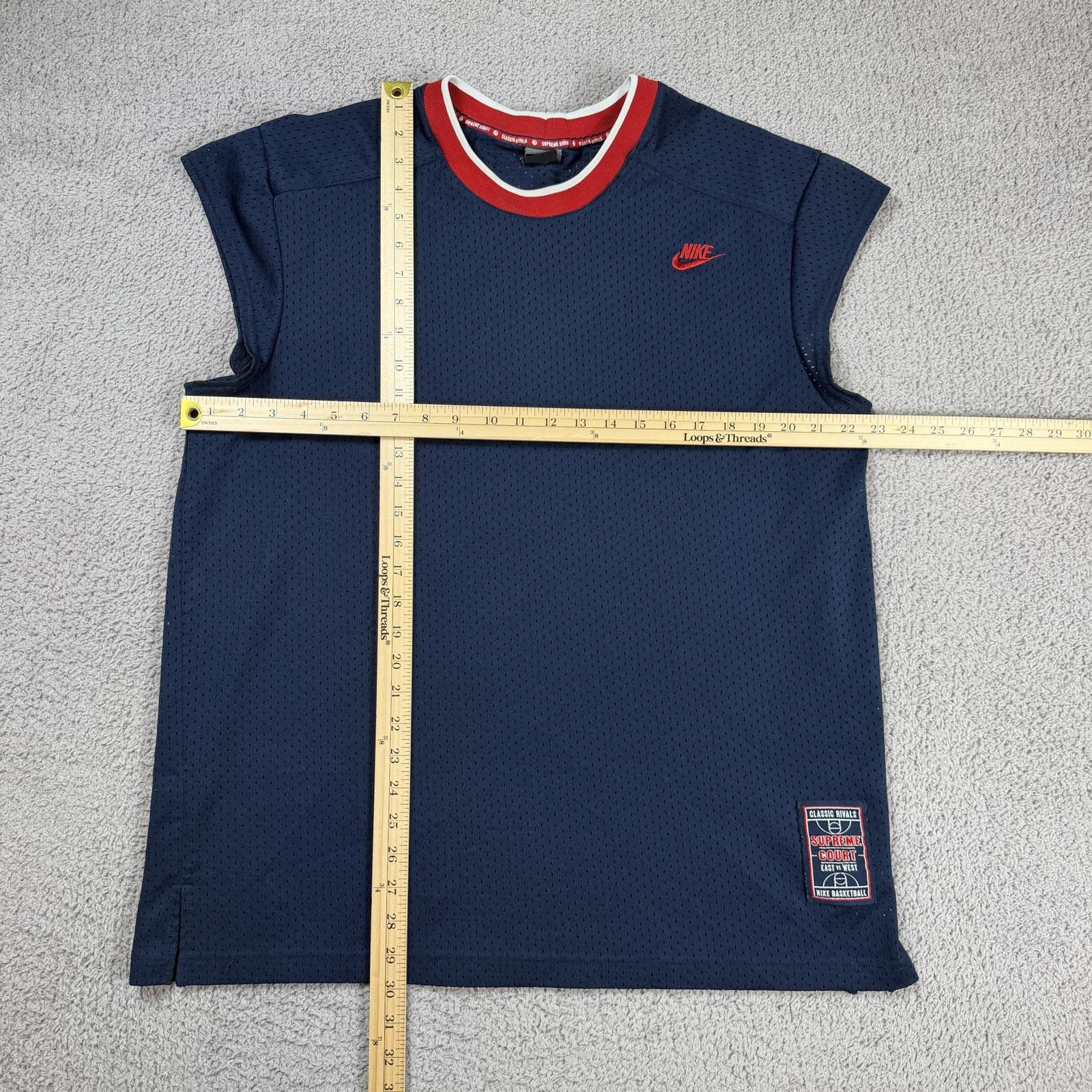 Nike Nike Y2K Supreme Court Classic Basketball Jersey Mesh Navy Size US XL / EU 56 / 4 - 3 Thumbnail