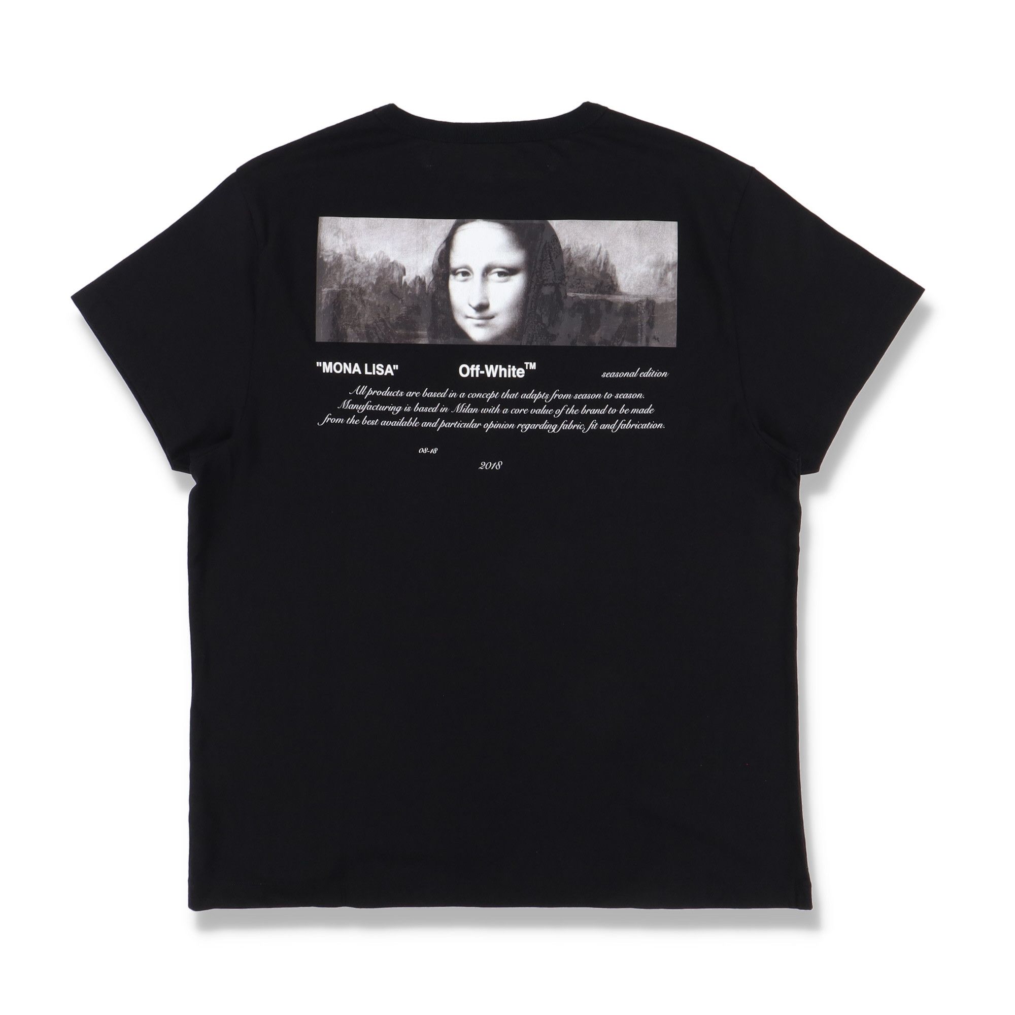 Off-White Black Mona Lisa "For All" Oversized T-Shirt Size US M / EU 48-50 / 2 - 1 Thumbnail