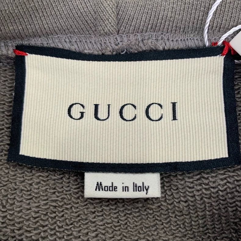Gucci Gucci Gray double G reflective string label cotton hooded s Size US S / EU 44-46 / 1 - 5 Thumbnail