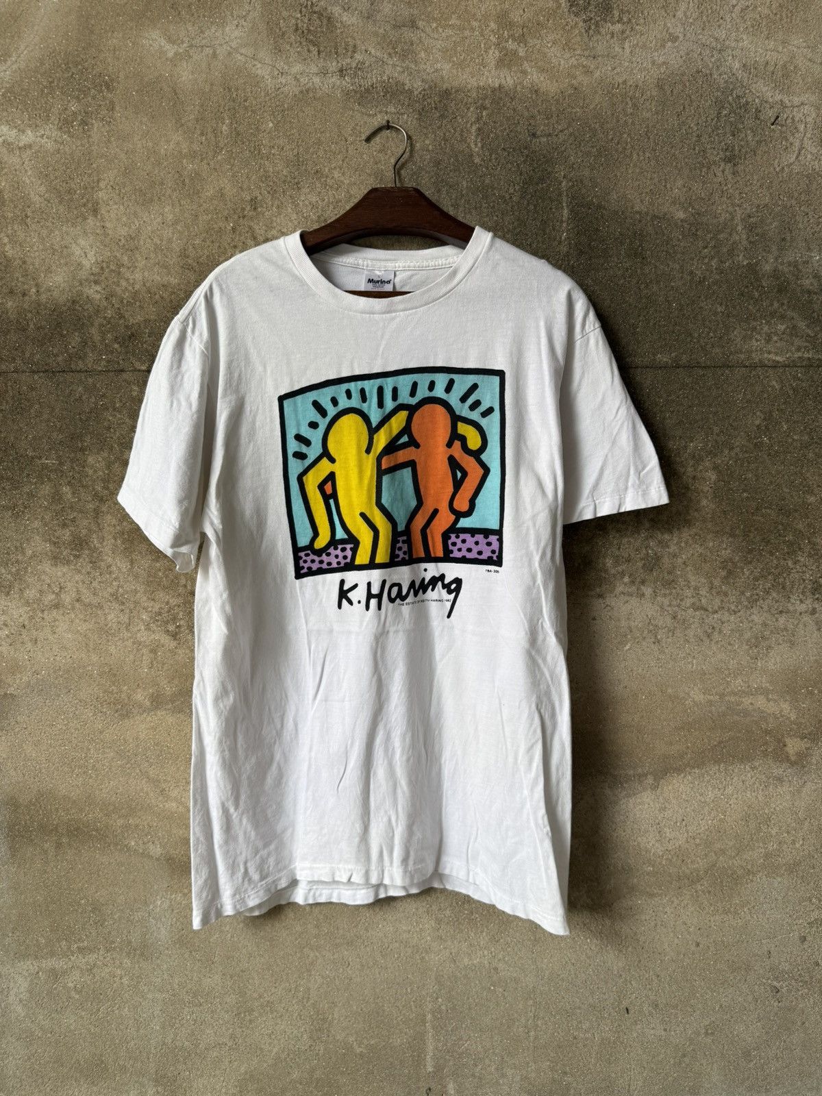 Band Tees × Keith Haring × Vintage Vintage 90s Keith Haring Shirt Size US L / EU 52-54 / 3 - 1 Thumbnail