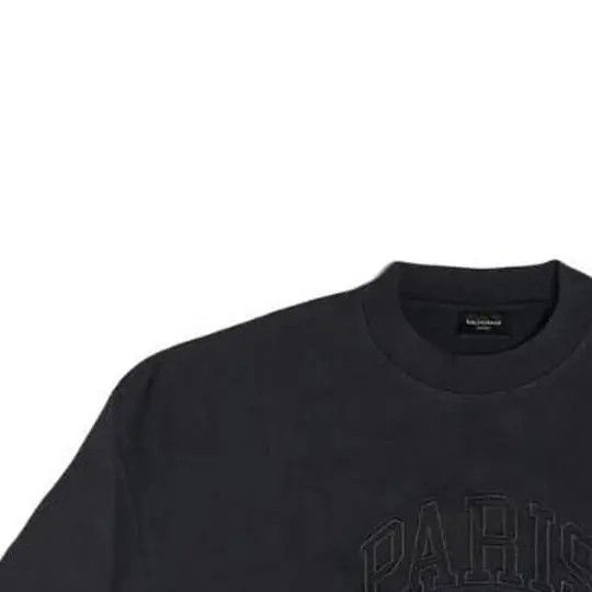 Balenciaga o1mt1gz0924 Cities Paris Sweatshirt Regular Fit in Black Size US XXL / EU 58 / 5 - 3 Thumbnail