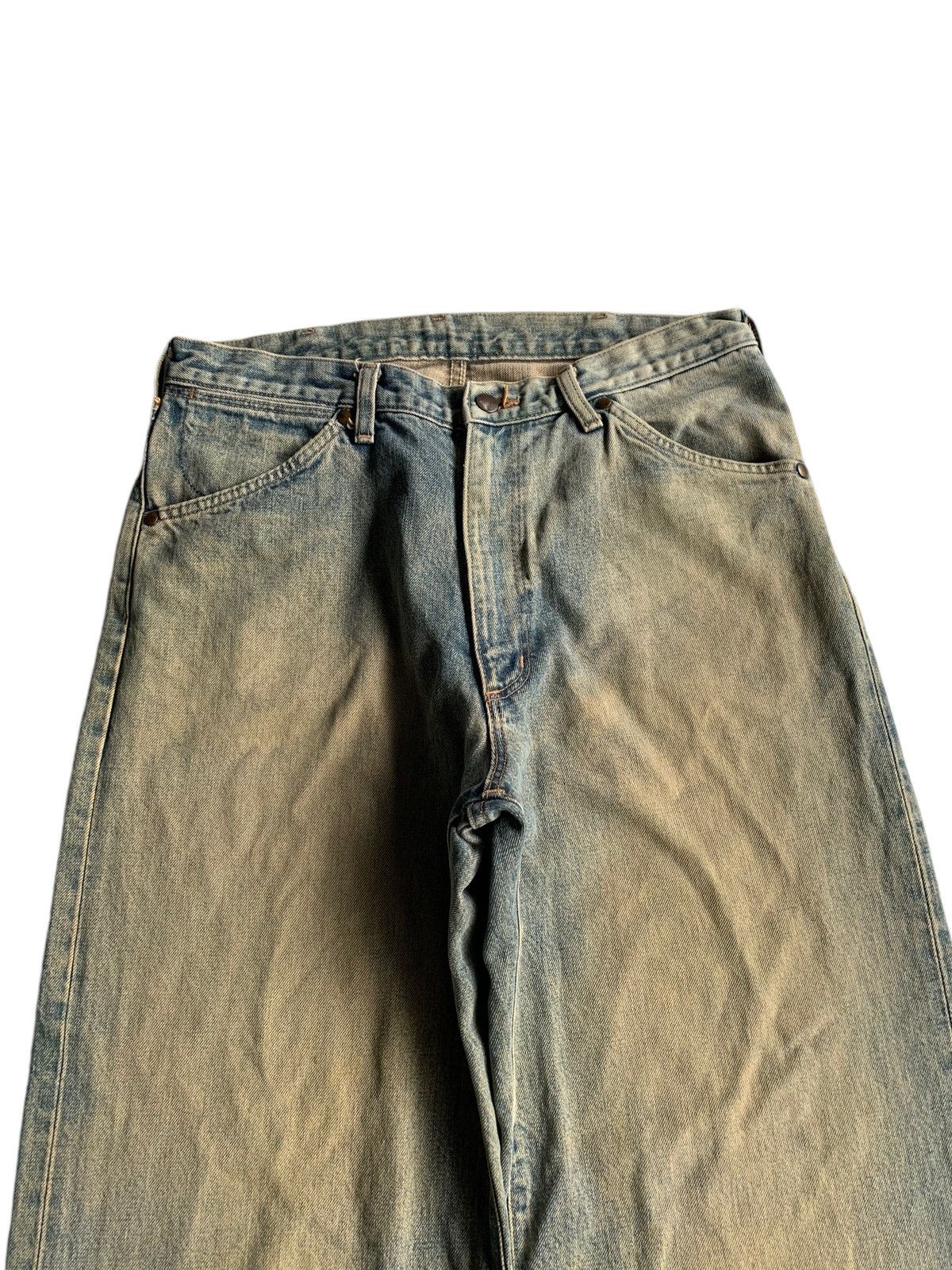 Japanese Brand Vintage Wranger Baggy Faded Selvedge Distressed Denim Size US 33 - 7 Thumbnail
