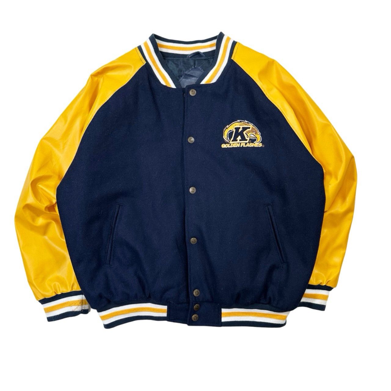 Vintage Vintage Steve & Barry Kent State Golden Flashes Button Up Size US L / EU 52-54 / 3 - 1 Thumbnail