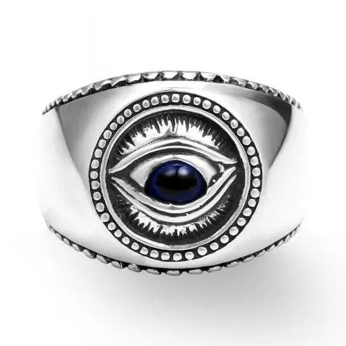 Japanese Brand × Vintage Silver Eye Ring Size 7 8 9 10 Size ONE SIZE - 2 Thumbnail