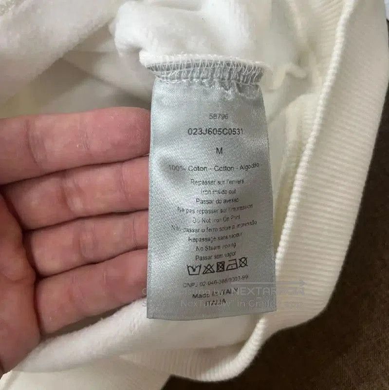 Dior Dior White Cotton Women's Hoodie . Size M / US 6-8 / IT 42-44 - 4 Thumbnail