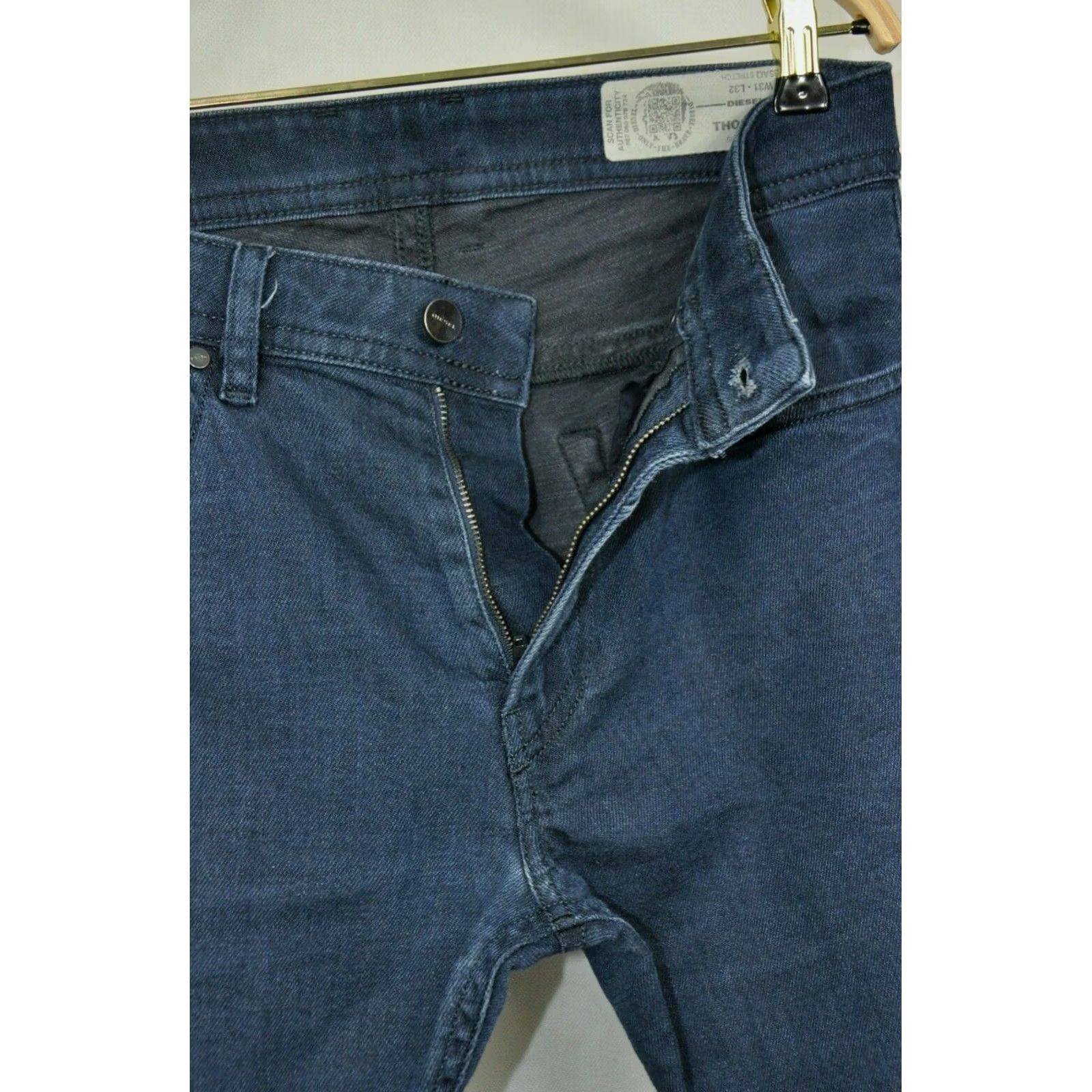 Diesel DIESEL THOMMER SLIM-SKINNY JEANS Wool? No, Denim 085AQ_STRETCH W31 L32 Blue Men Slim 5-Pocket Denim Stretch Jeans Skinny Fit Mens Size US 31 - 6 Thumbnail