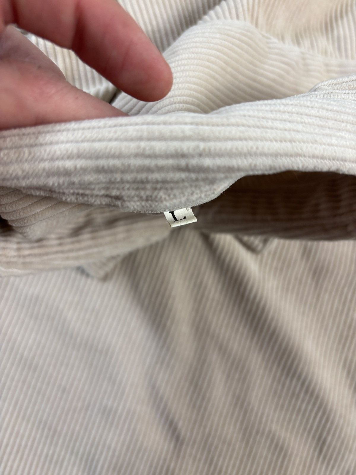 Vintage Corduroy Polo Shirt Shortsleeve Tan Brown Deep Waled Quarter Size US L / EU 52-54 / 3 - 4 Thumbnail