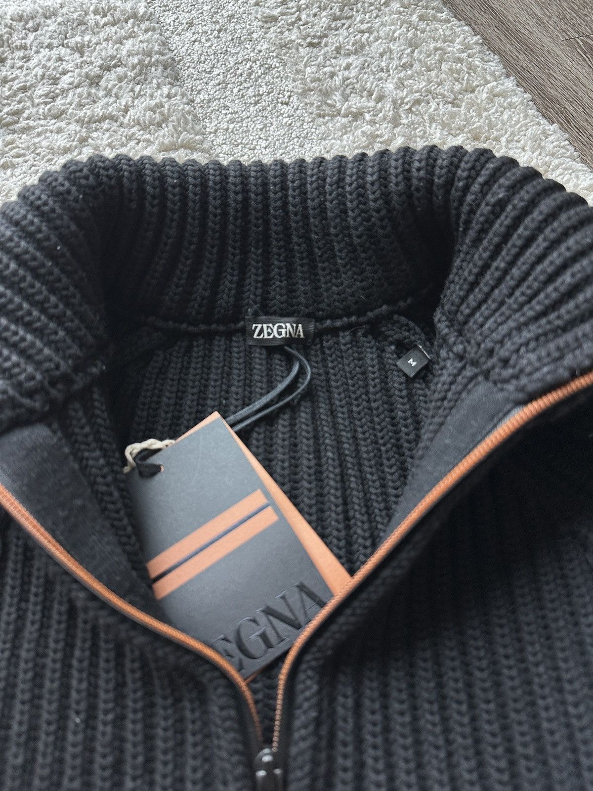 Ermenegildo Zegna Zegna Wool Sweater Pullover 3/4 quarter zip Size US M / EU 48-50 / 2 - 5 Thumbnail