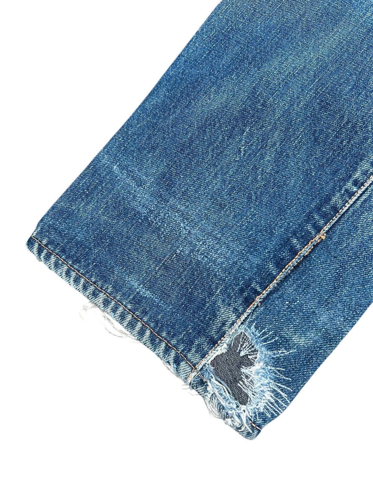 Evisu Vintage Buckle Back Evisu Selvedge Repair Denim jeans Size US 27 - 15 Thumbnail