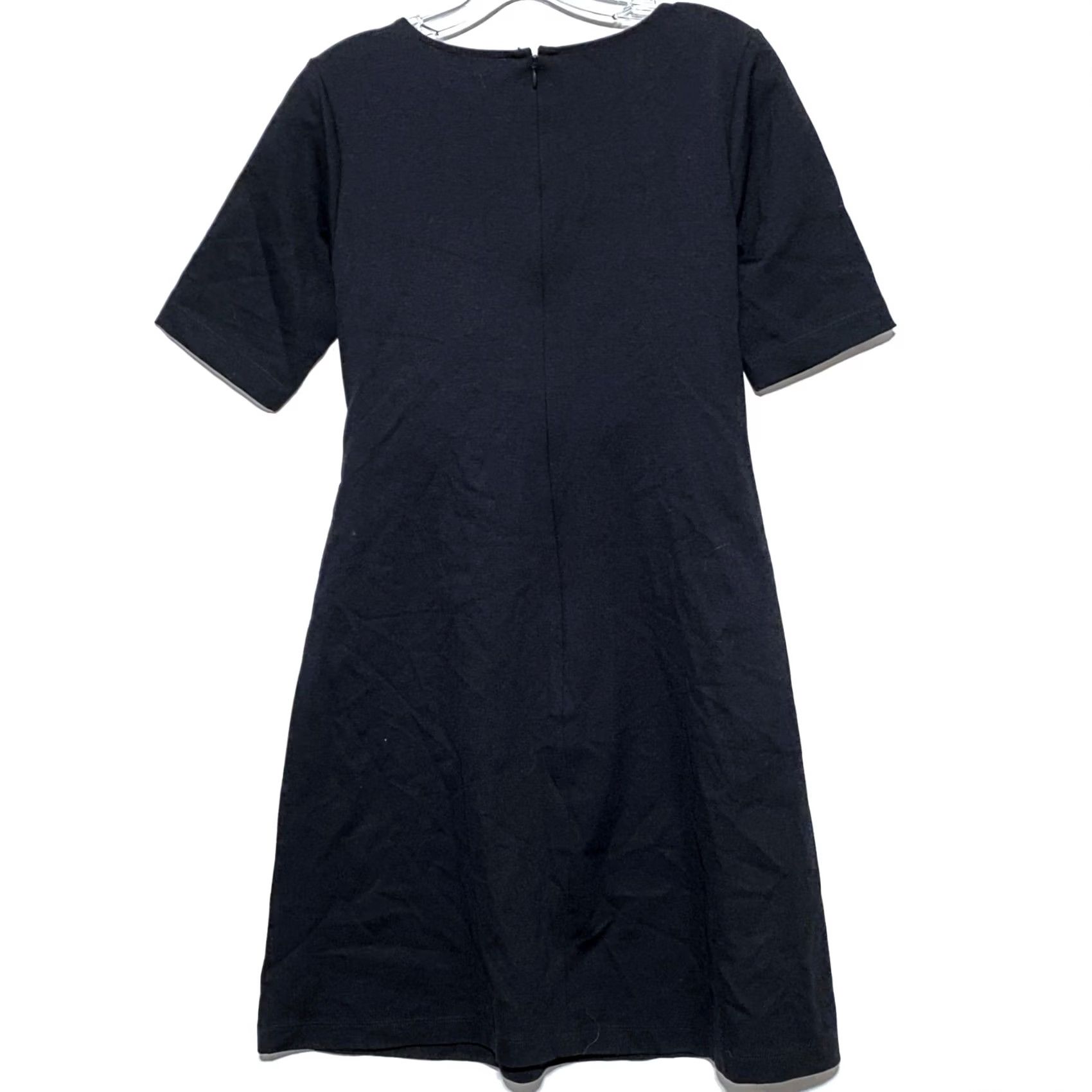 Vintage VINTAGE Lark & Ro Little Black Dress 10 V Neck Whimsigoth Dark Romantic Career Dress Size L / US 10 / IT 46 - 2 Thumbnail