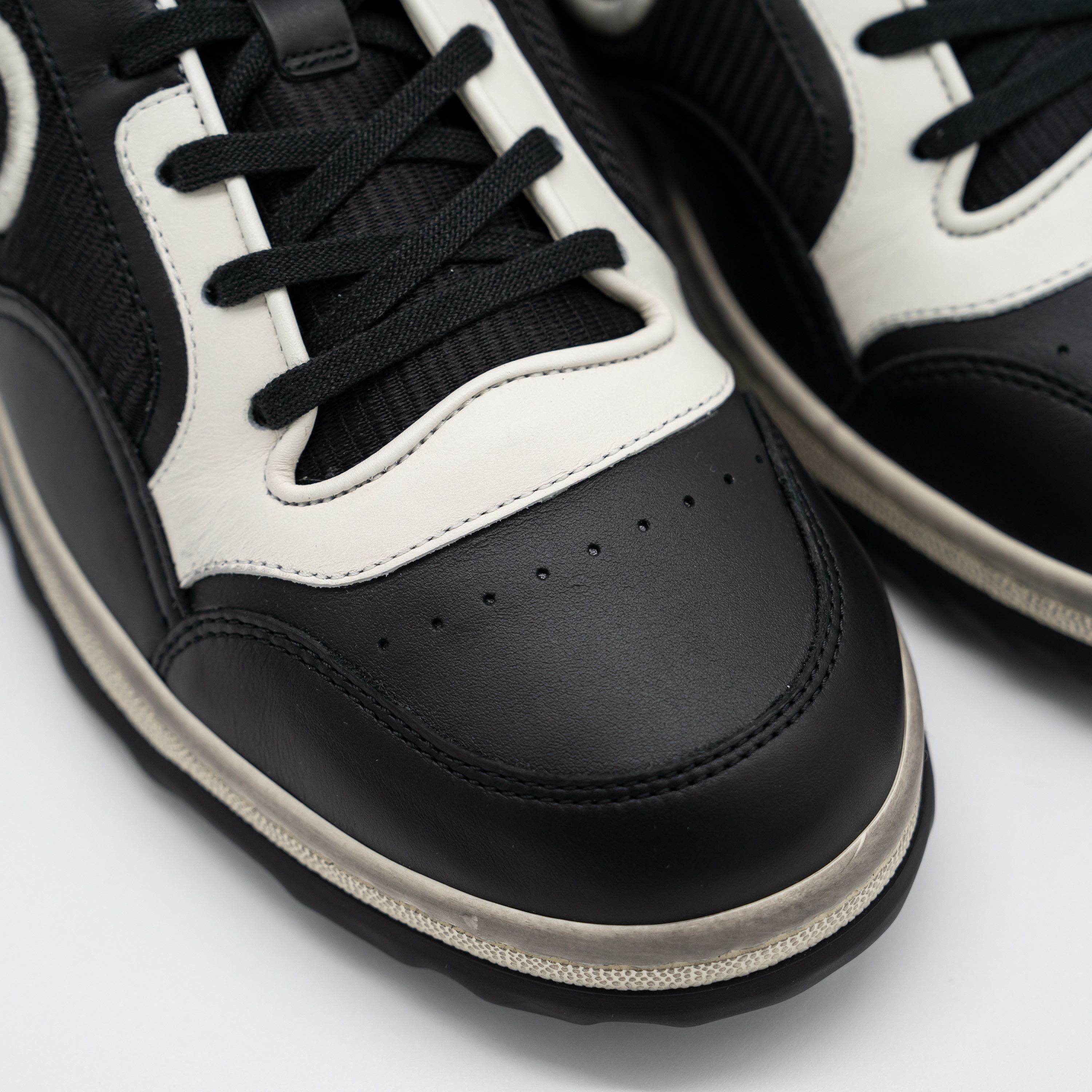 Gucci Gucci MAC80 Sneakers Black Off White Leather Size US 10 / EU 43 - 7 Thumbnail