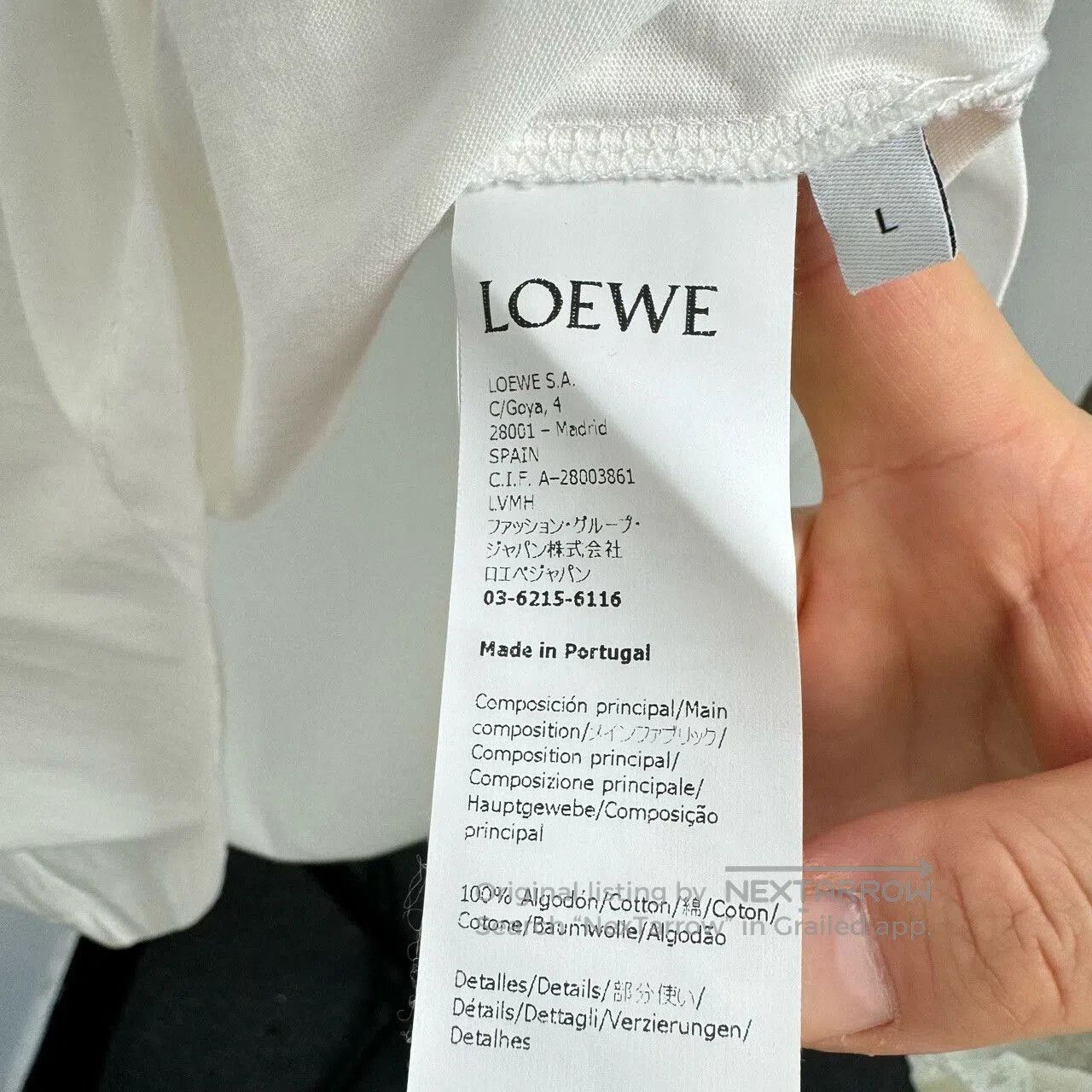 Loewe Loewe White Graphic Short Sleeve T-Shirt. Size US L / EU 52-54 / 3 - 5 Thumbnail
