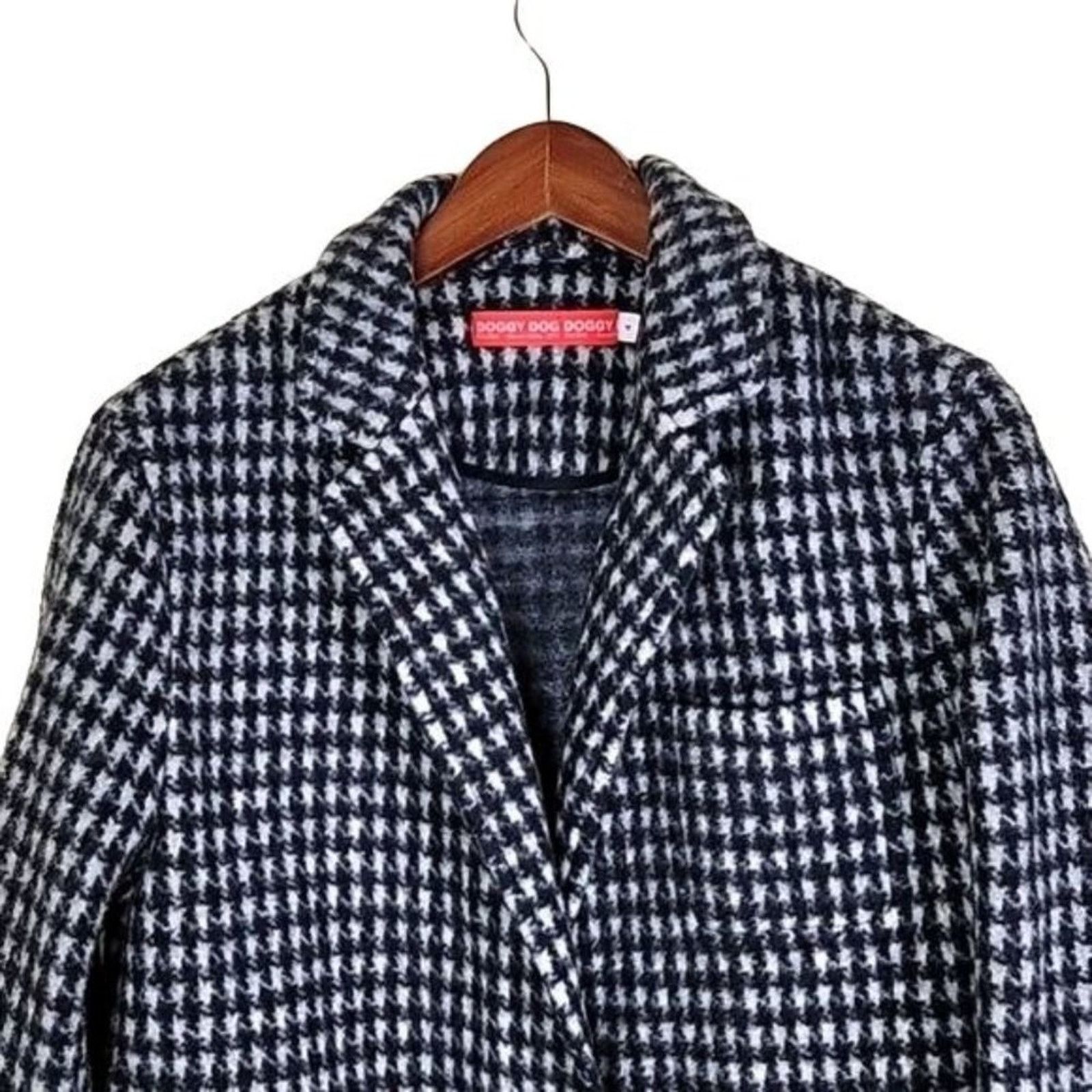 Daniel Palillo Daniel Palillo Houndstooth Wool Overcoat Blazer Size S / US 4 / IT 40 - 3 Thumbnail