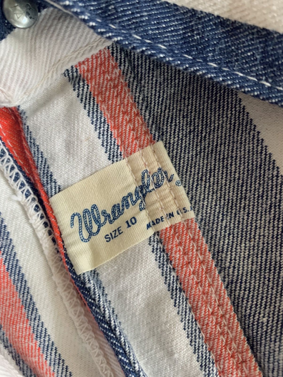 Wrangler Vintage 70s Wrangler red white blue striped jeans denim Size US 26 / EU 42 - 4 Thumbnail