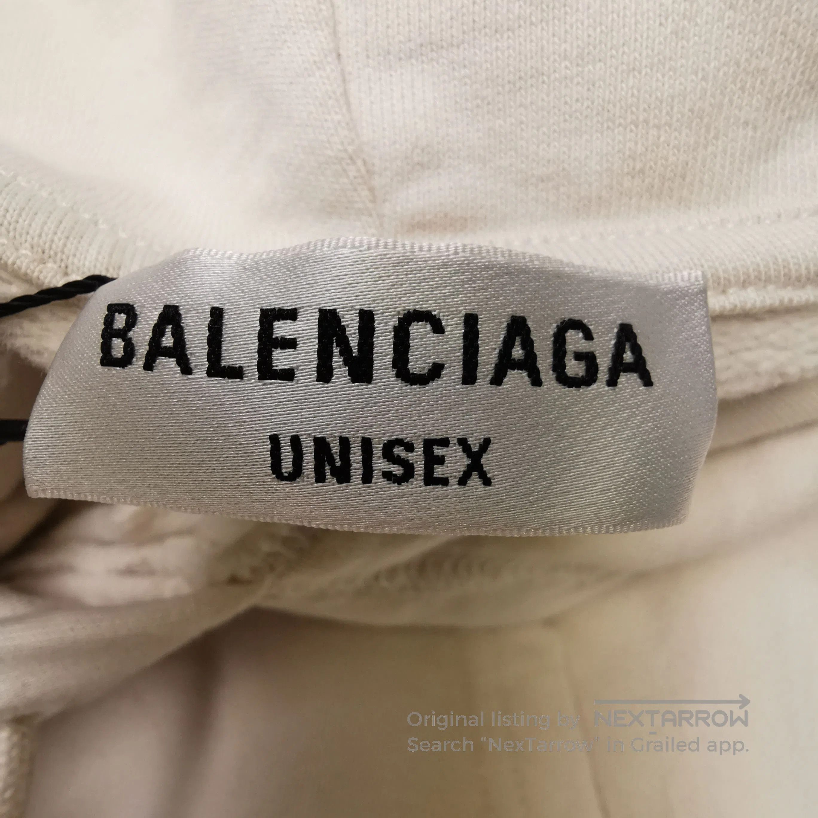 Balenciaga Cotton Logo Embroidered Hoodie S.