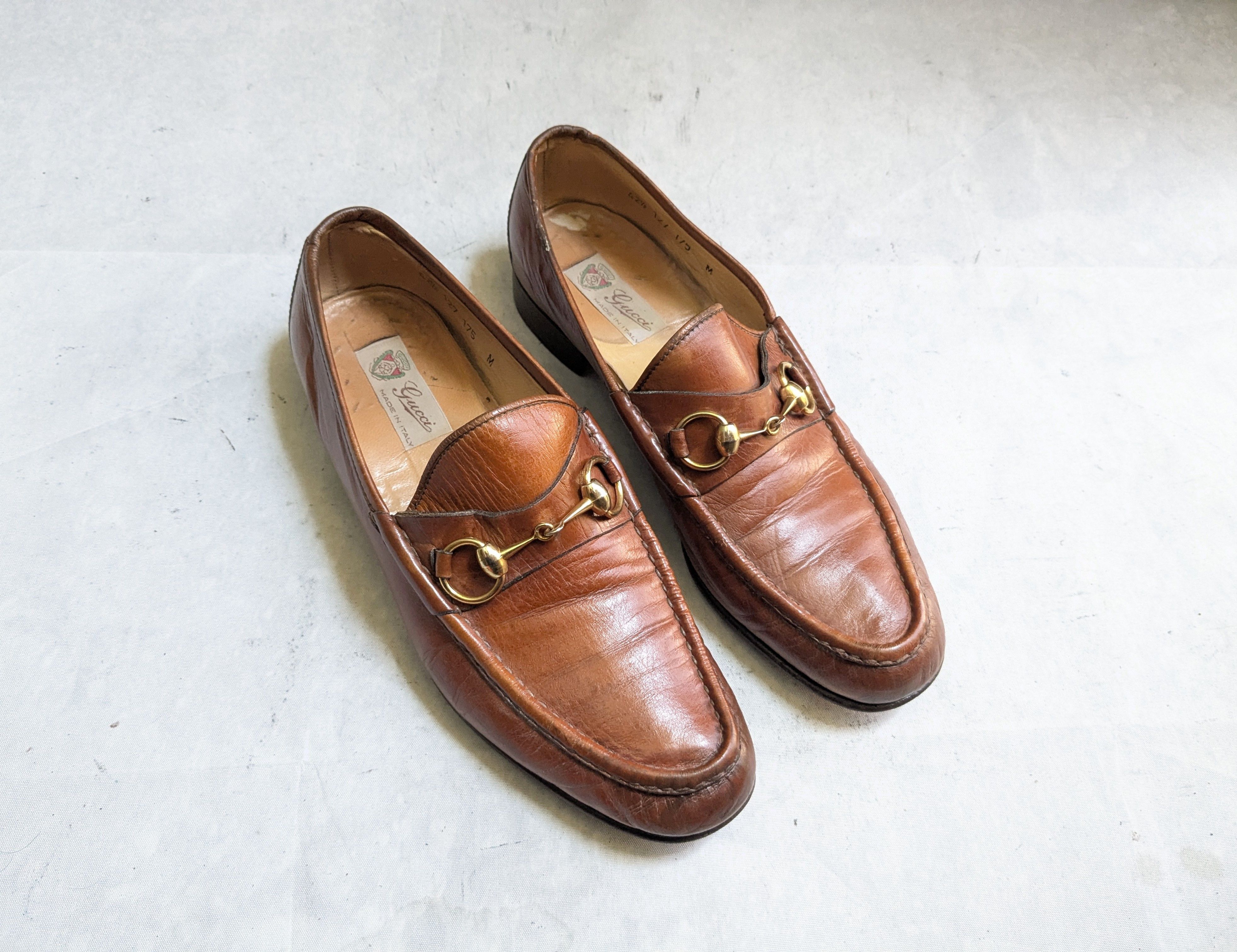 Gucci Gucci Horsebit Loafers Brown 9 Narrow Leather Buckle Size US 9 / EU 42 - 1 Thumbnail