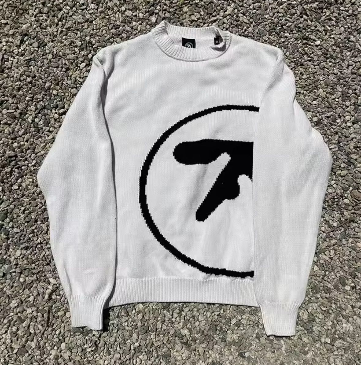 Other Y2K Street Aphex Twin Pattern Sweater Knit Sweatshirt Size US L / EU 52-54 / 3 - 1 Thumbnail