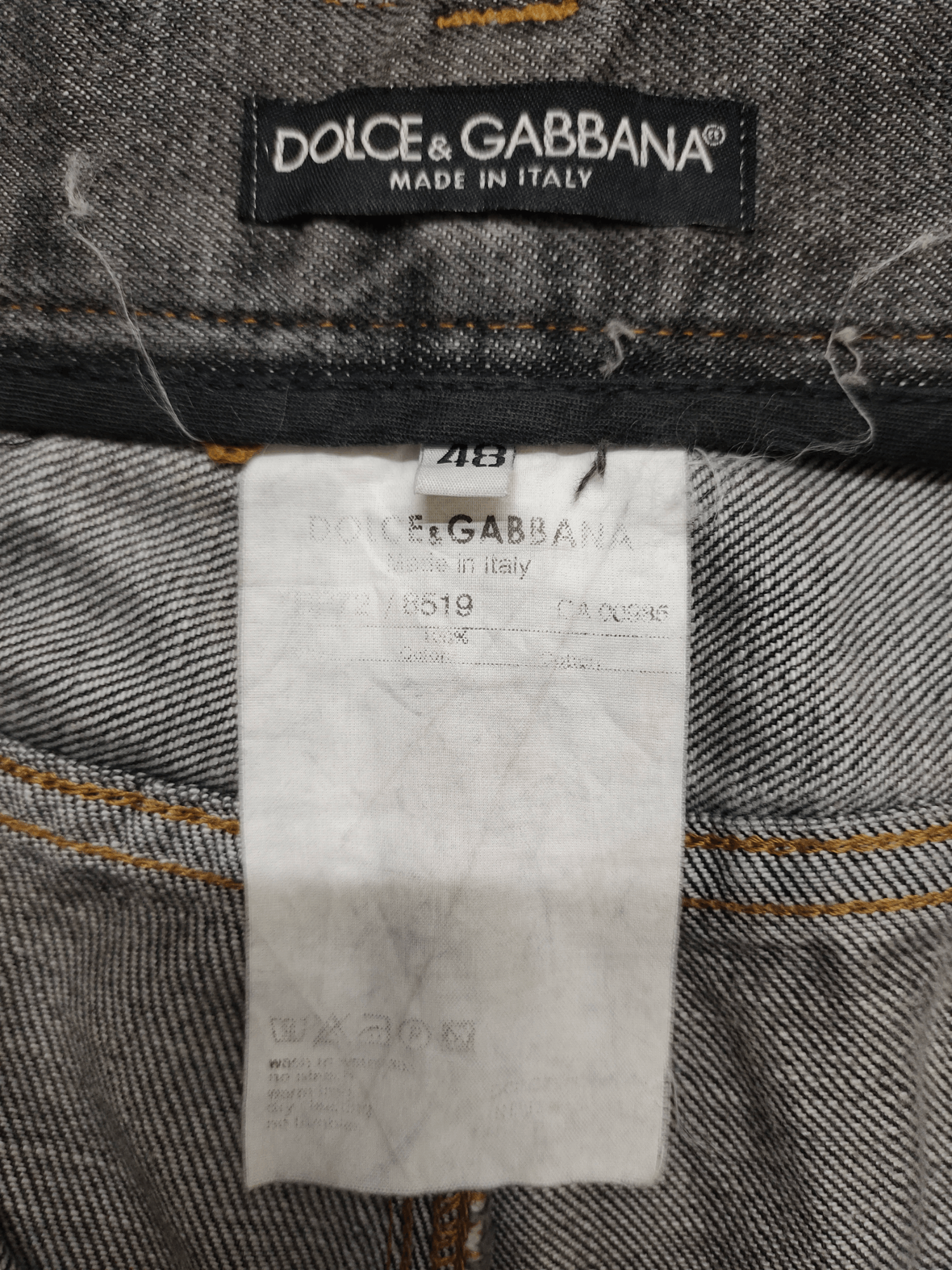 Dolce & Gabbana Dolce & Gabbana Clawmark Distress Faded Denim Jeans Size US 34 / EU 50 - 18 Thumbnail