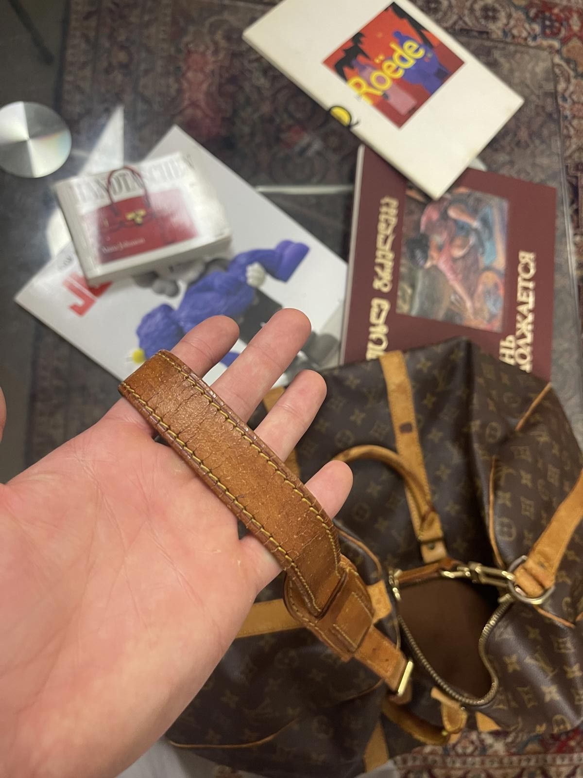 Louis Vuitton Louis Vuitton - Monogram Canvas Keepall Bandoulière 50 Bag Size ONE SIZE - 7 Thumbnail