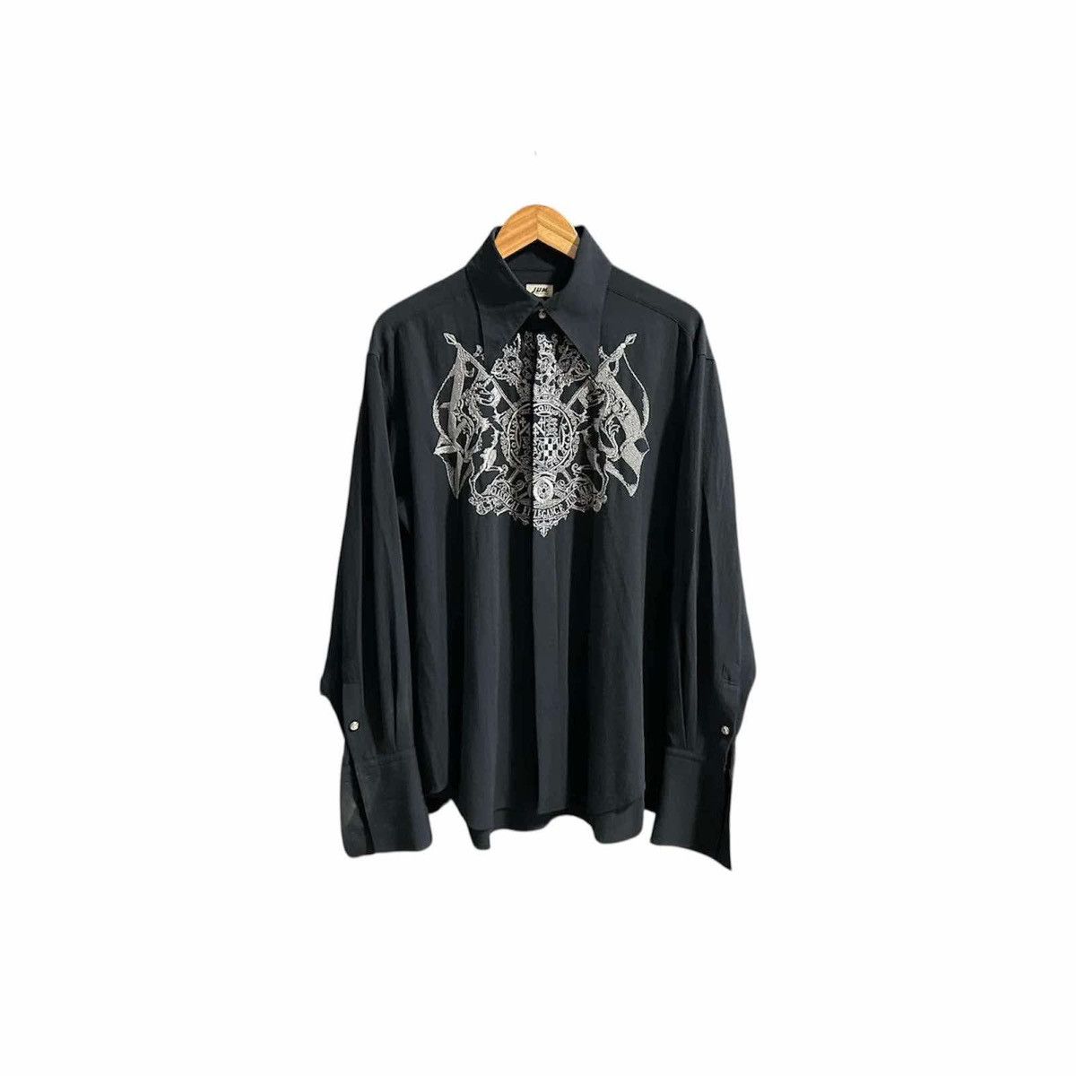 Issey Miyake × JUN MEN × Japanese Brand 🔥Vintage Jun Men Embroidered rShirt Long Sleeve Size US XL / EU 56 / 4 - 1 Thumbnail