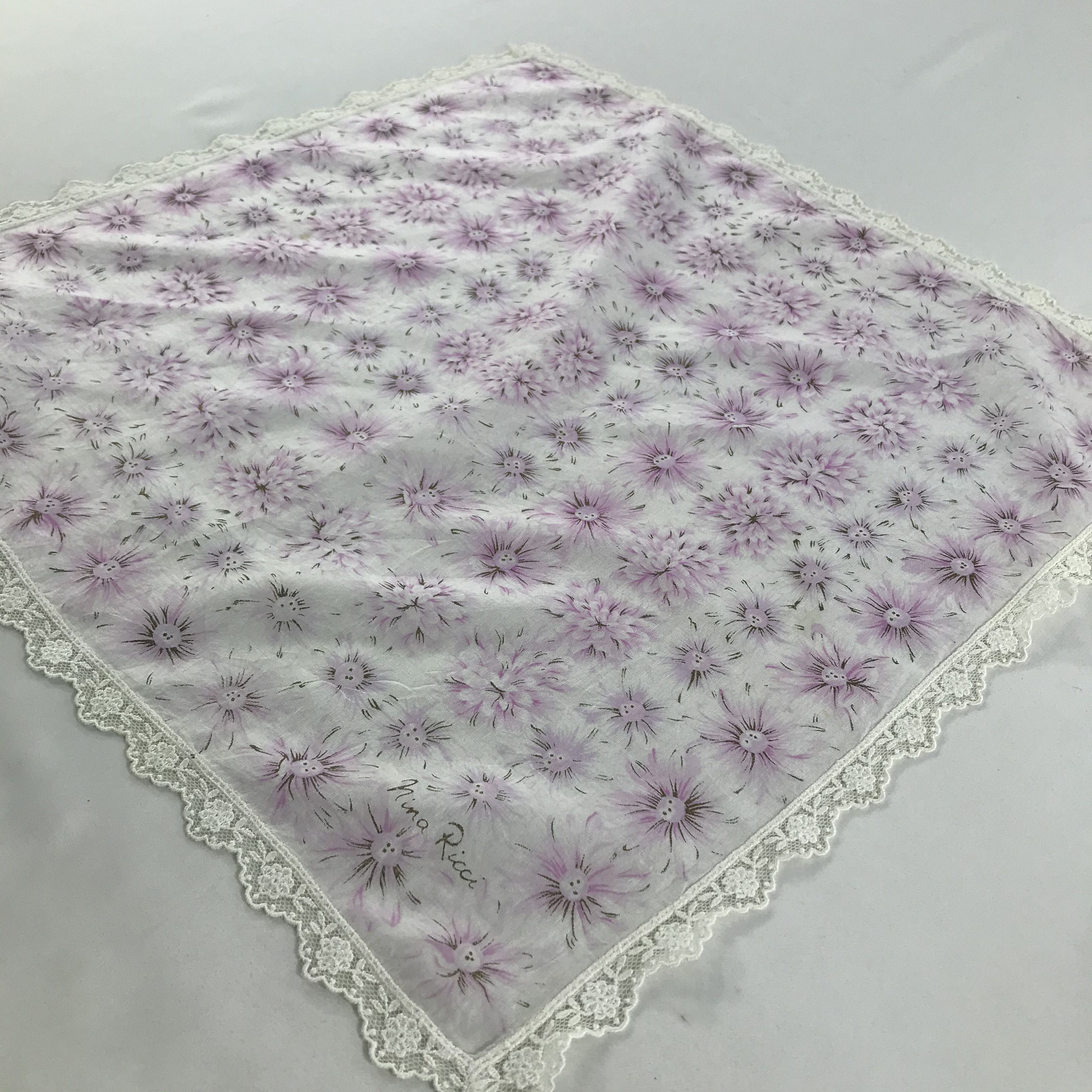 Nina Ricci × Vintage Nina Ricci Bandana / Handkerchief / Neckerchief - S1203 Size ONE SIZE - 2 Thumbnail