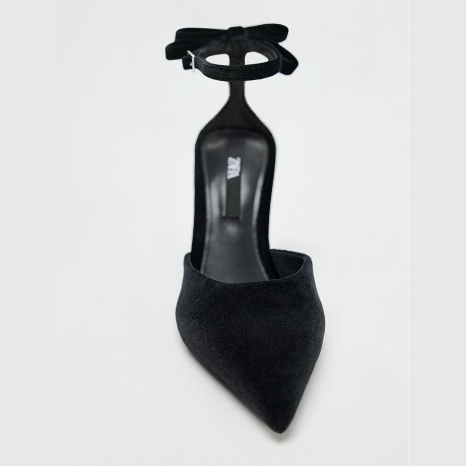 Zara ZARA Black Bow Pointed Heels NWT (Size 9) Size US 9 / IT 39 - 19 Thumbnail